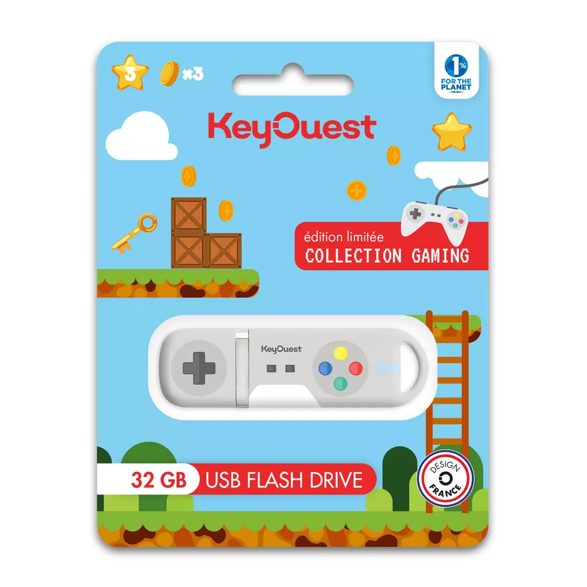 KEYOUEST Clé USB 32GO - Gaming Manet