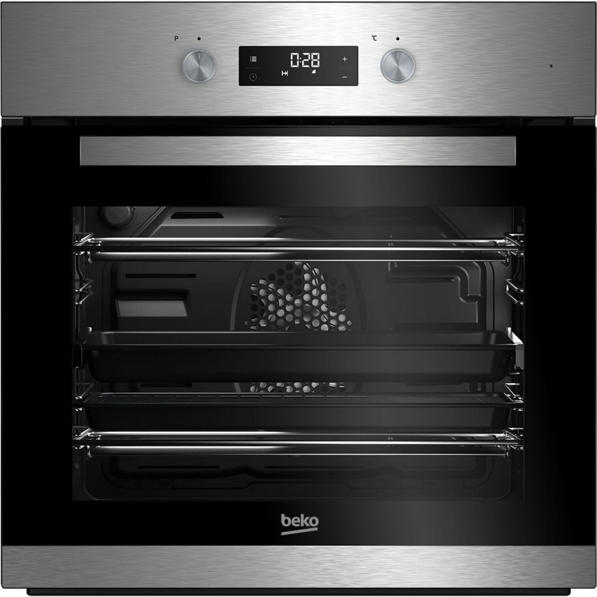 Voir la diapositive 1 : BEKO Four encastrable multifonction BQM22301XC, 70 L, Nettoyage catalyse, A