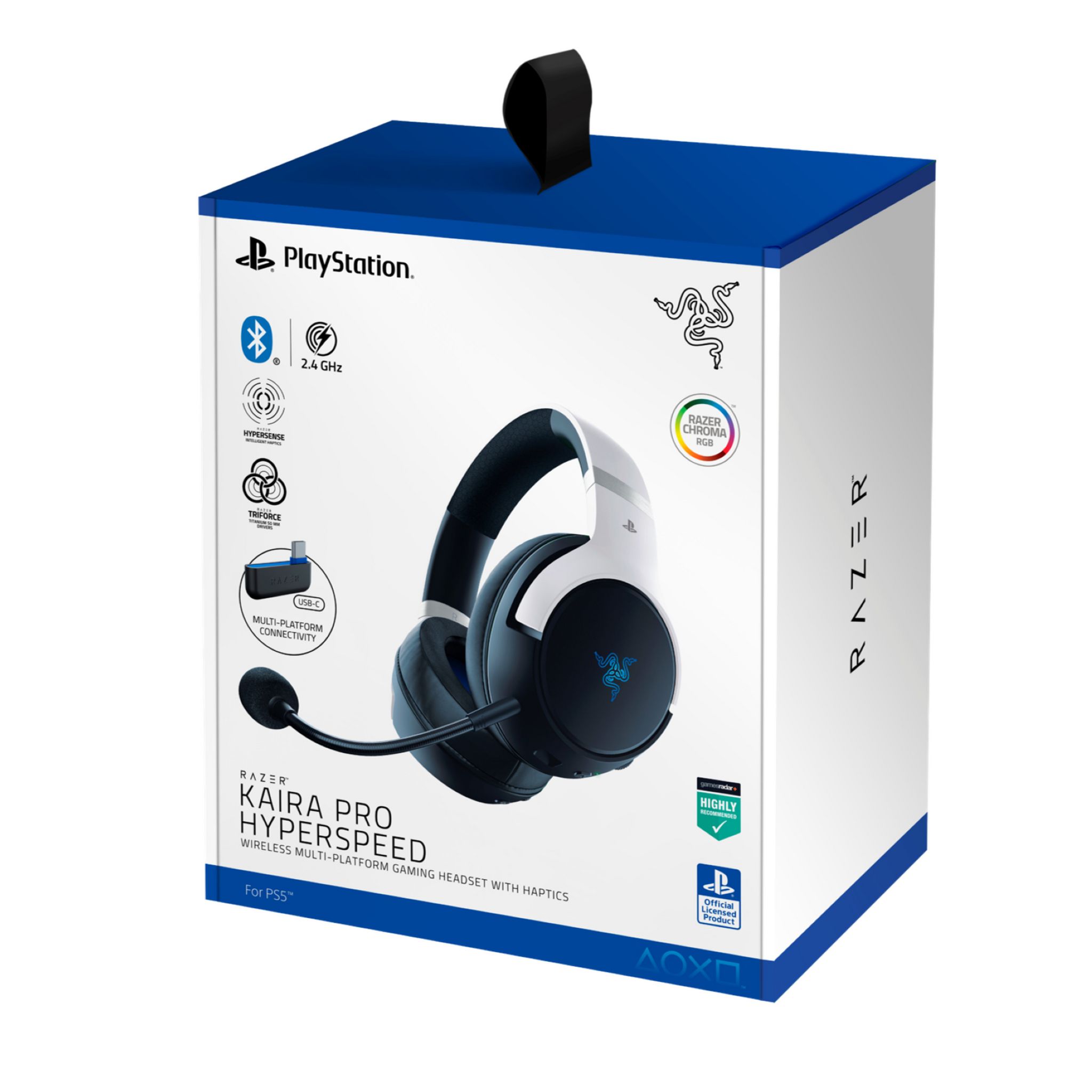 Voir la diapositive 3 : Casque Sans Fil Gamer Kaira Pro Hyperspeed PS5