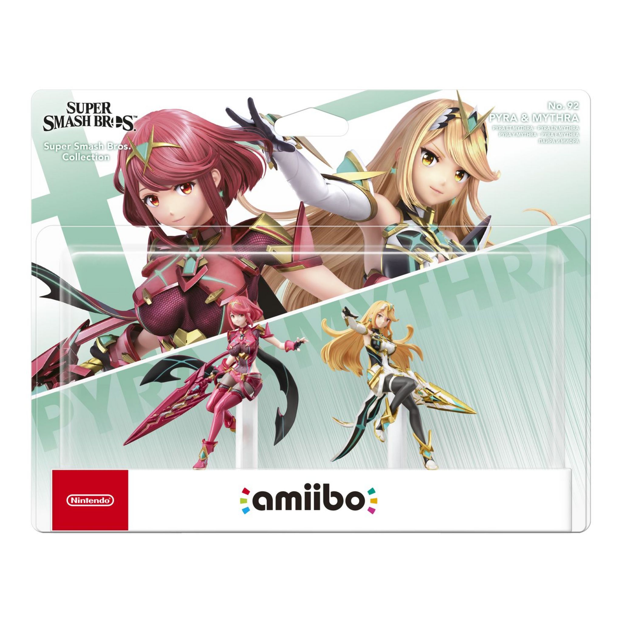 Voir la diapositive 1 : Pack 2 Amiibo Pyra et Mythra Super Smash Bros