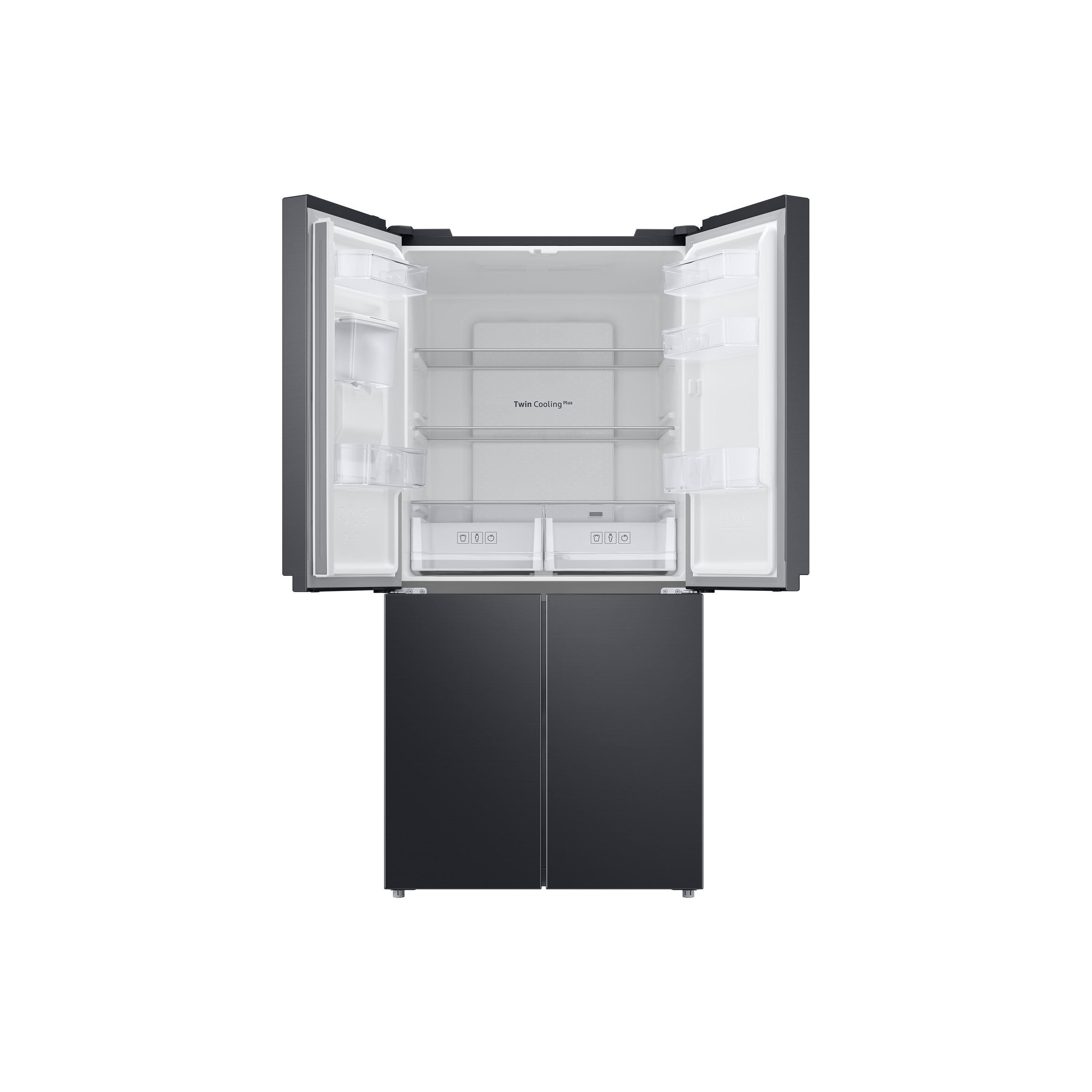 Voir la diapositive 4 : SAMSUNG Réfrigérateur américain RF48A401EB4, 488 L, Froid ventilé No Frost, E