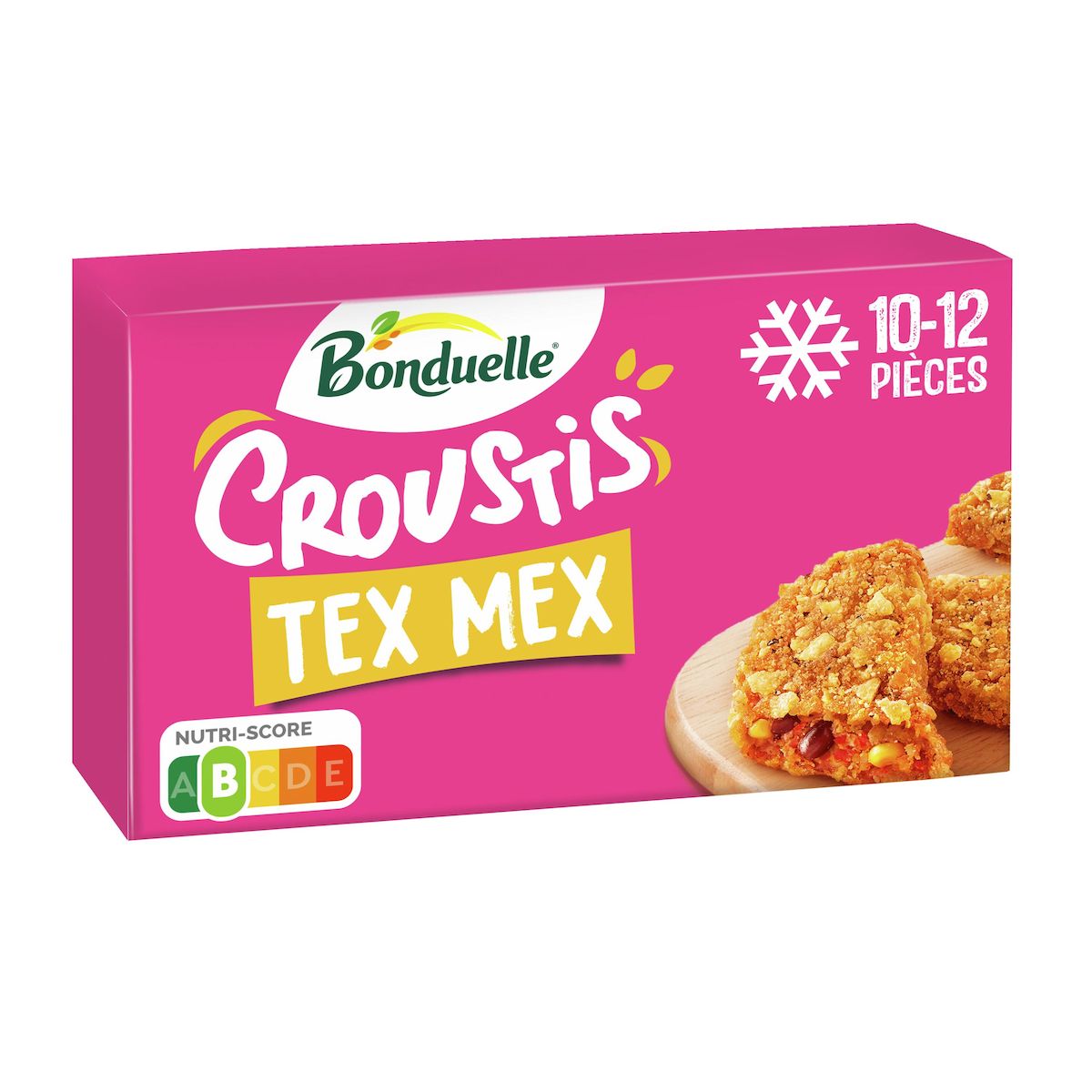 BONDUELLE Mini croustis mexican maïs haricot rouge cheddar 12 pièces 240g