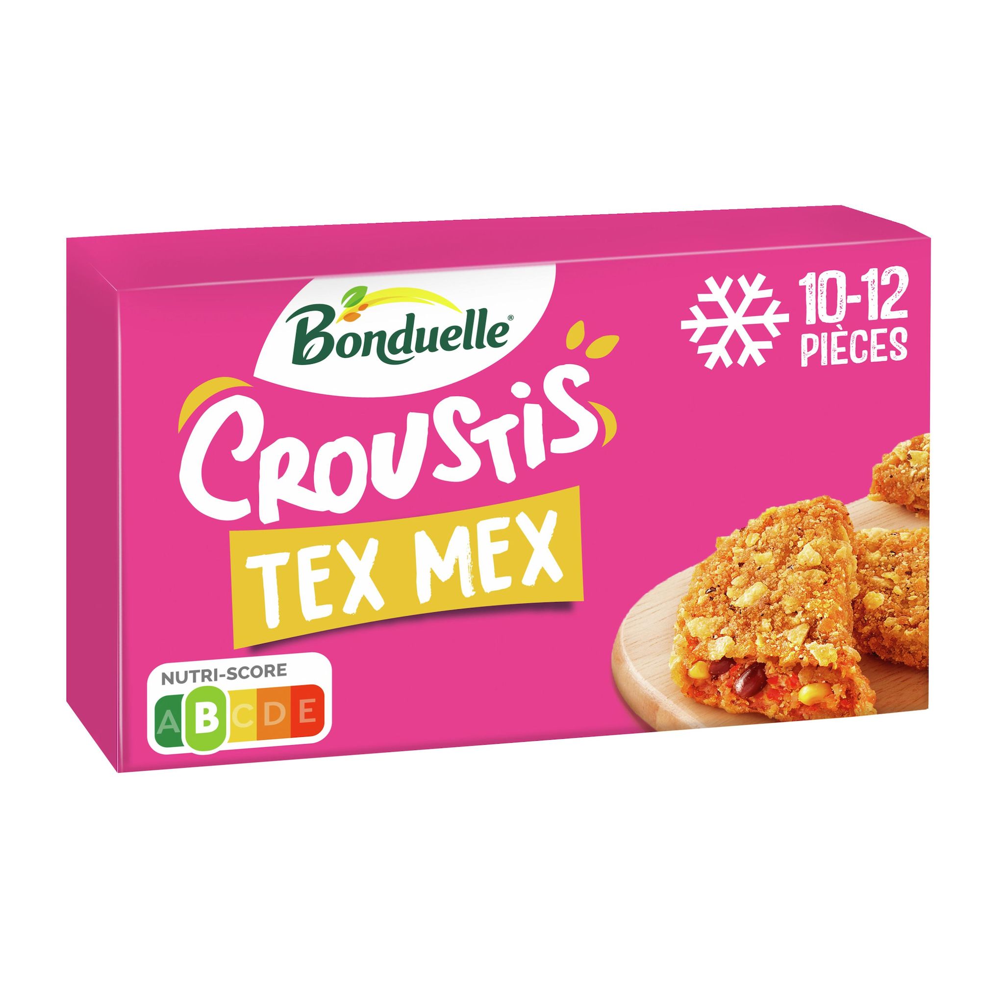 Voir la diapositive 2 : BONDUELLE Mini croustis mexican maïs haricot rouge cheddar 12 pièces 240g