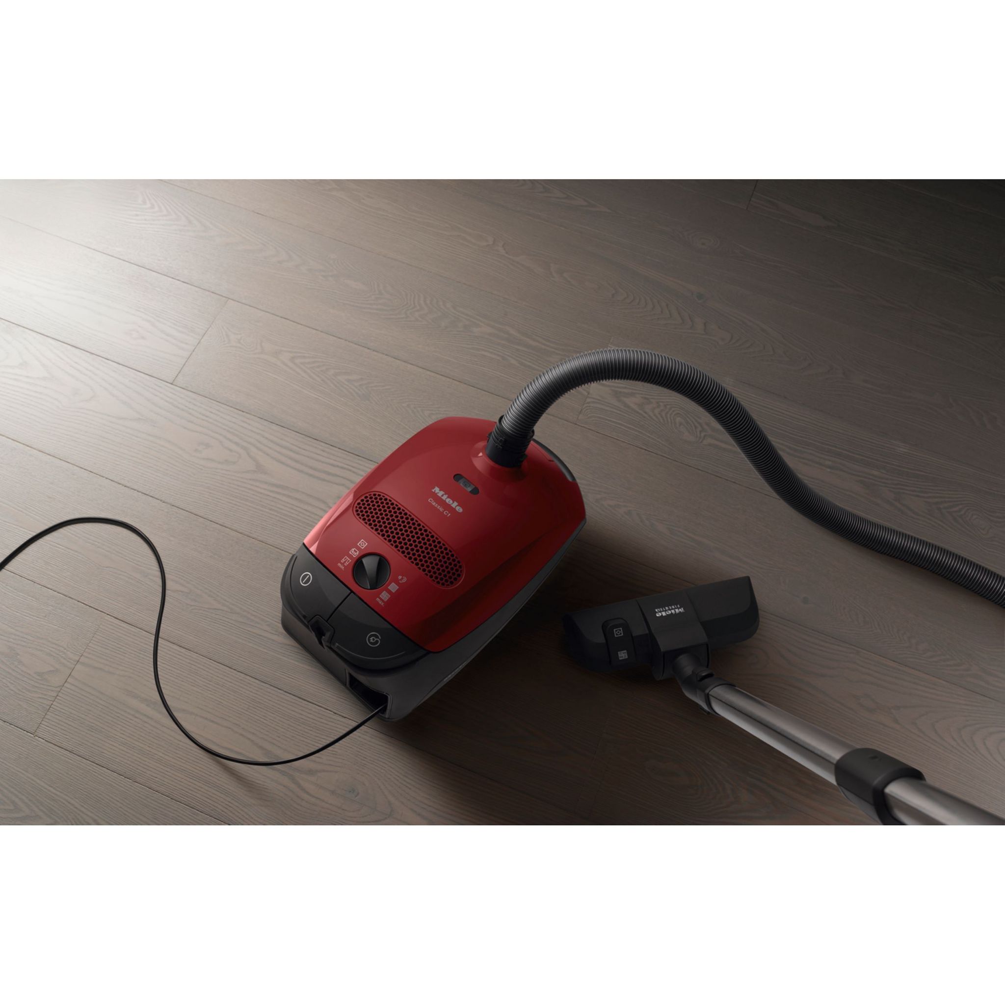 Voir la diapositive 4 : MIELE Aspirateur traîneau avec sac CLASSIC C1 POWERLINE - Rouge