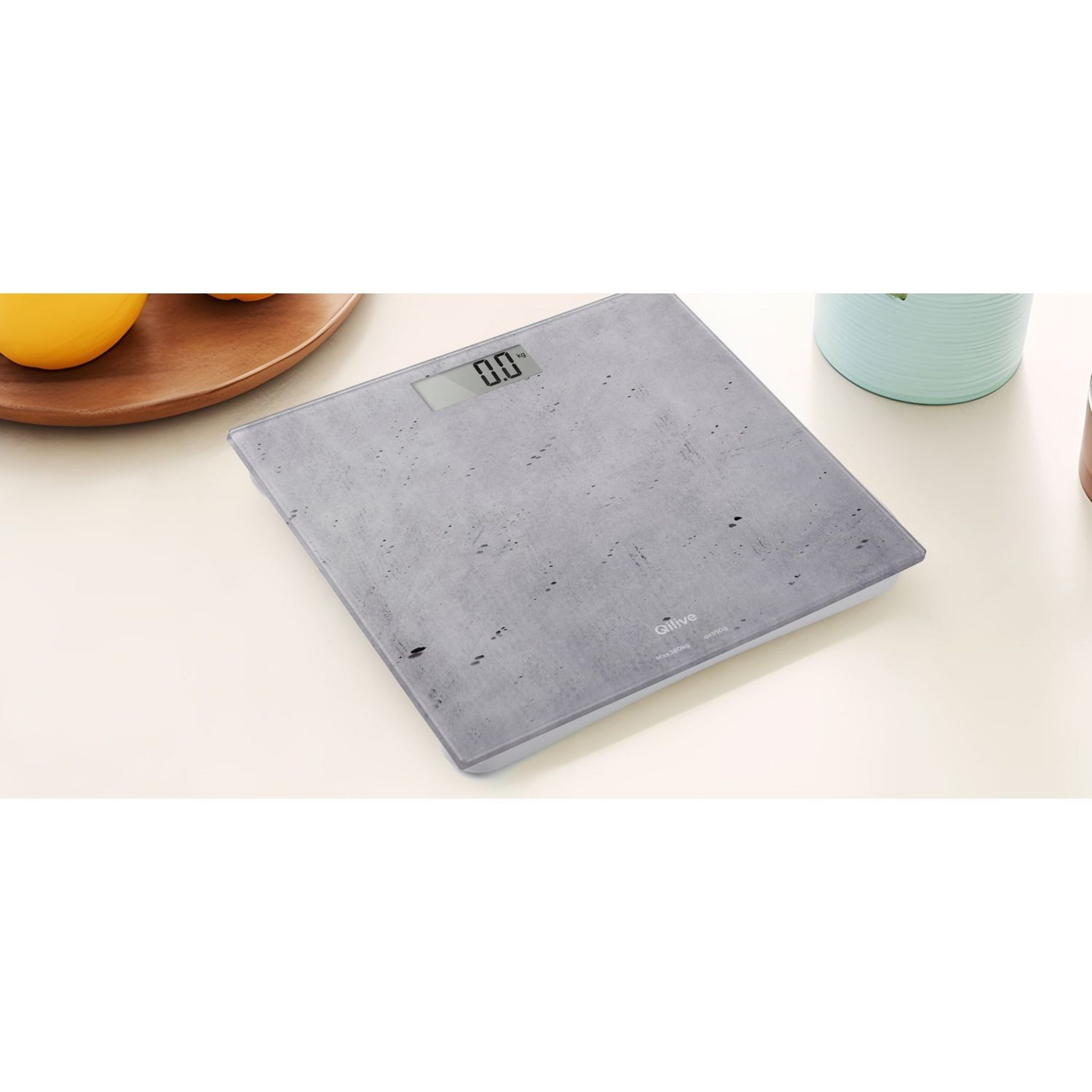 Voir la diapositive 1 : QILIVE Pèse personne électronique Q.5761 - Ardoise