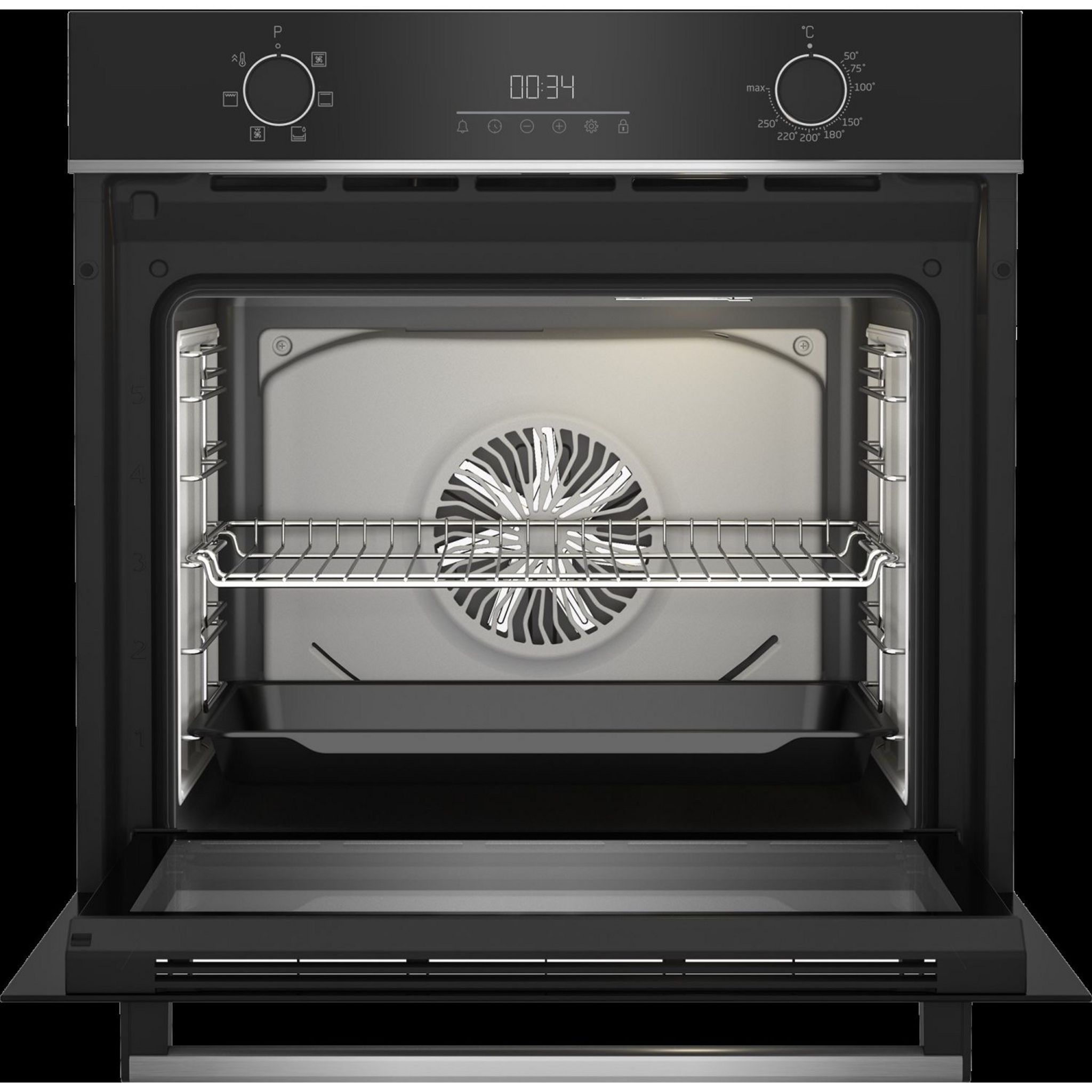 Voir la diapositive 2 : BEKO Four encastrable BBIE13302XC, 72 L, Multifonction, Nettoyage hydrolyse er catalyse, A