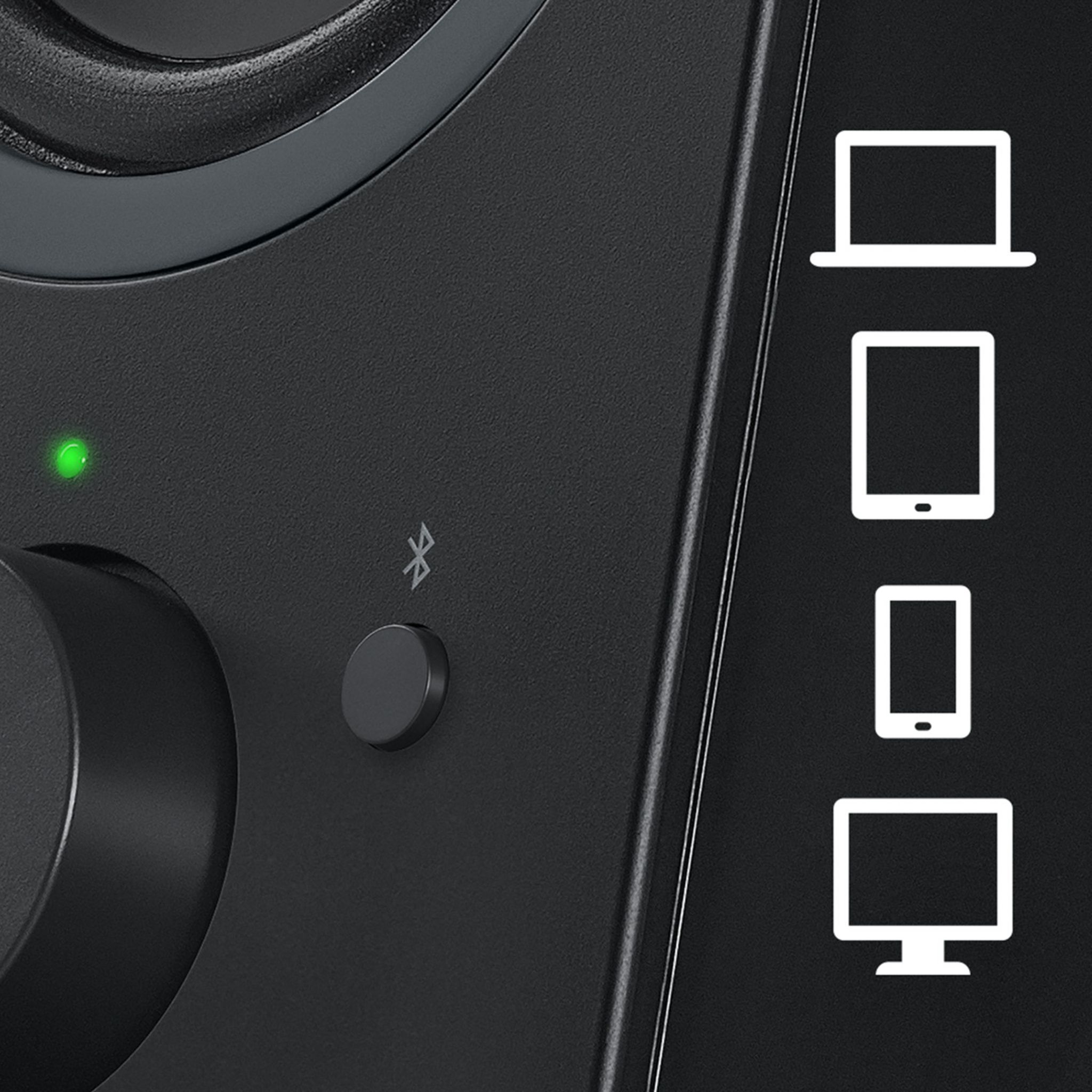 Voir la diapositive 2 : LOGITECH Enceinte Bluetooth pour ordinateur Z207- Noir