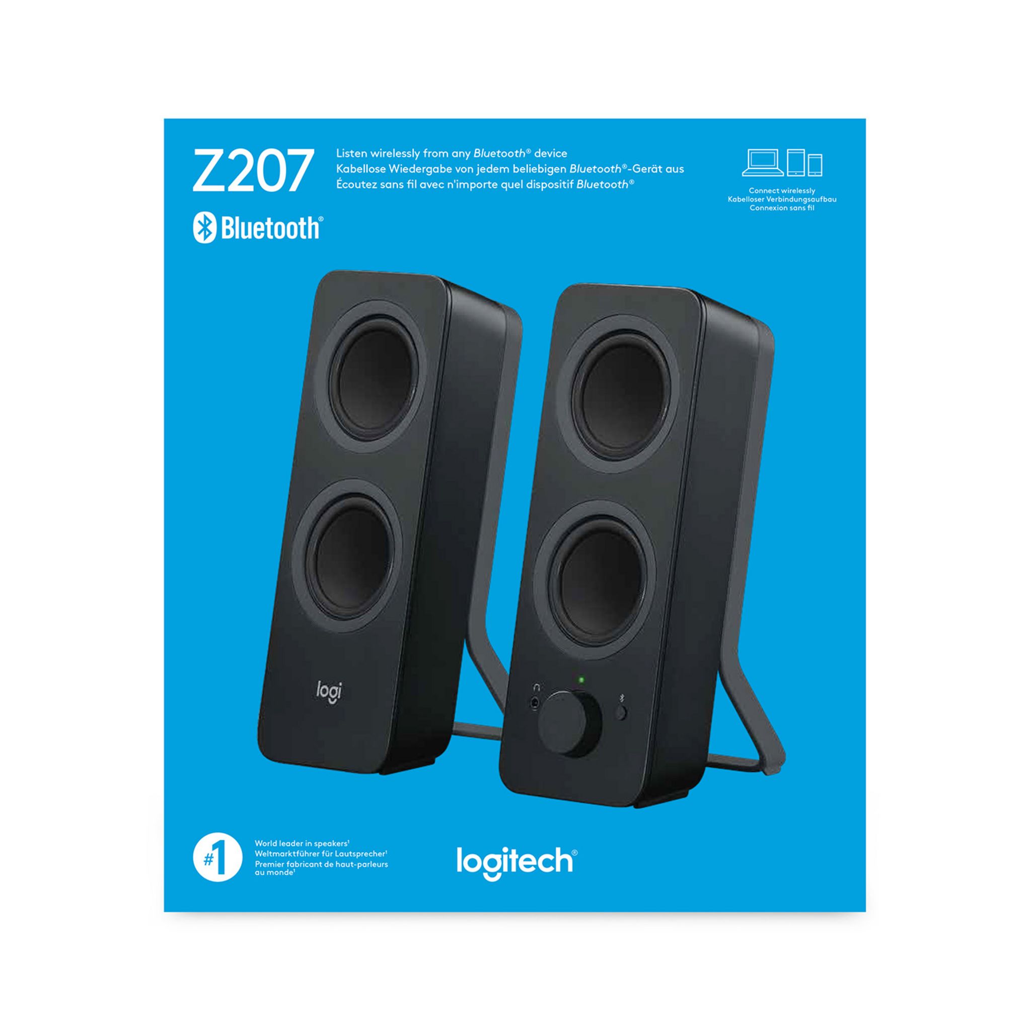 Voir la diapositive 3 : LOGITECH Enceinte Bluetooth pour ordinateur Z207- Noir