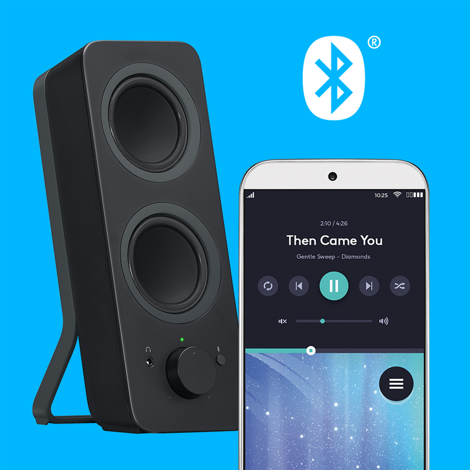 Voir la diapositive 6 : LOGITECH Enceinte Bluetooth pour ordinateur Z207- Noir