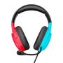 Voir la diapositive 2 : AZGENON Casque Gaming AG-H200S - Noir/ Turquoise/ Rouge