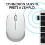 Voir la diapositive 3 : LOGITECH Souris M171 - Blanche
