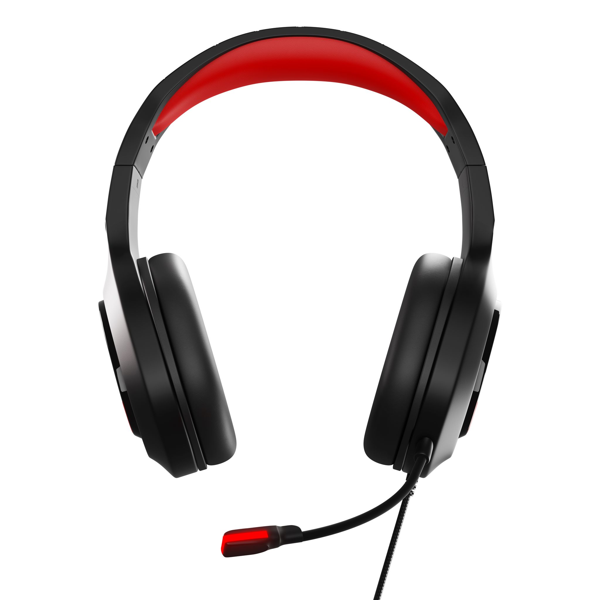 Voir la diapositive 2 : AZGENON Casque Gaming AG-H300S - Rouge et noir