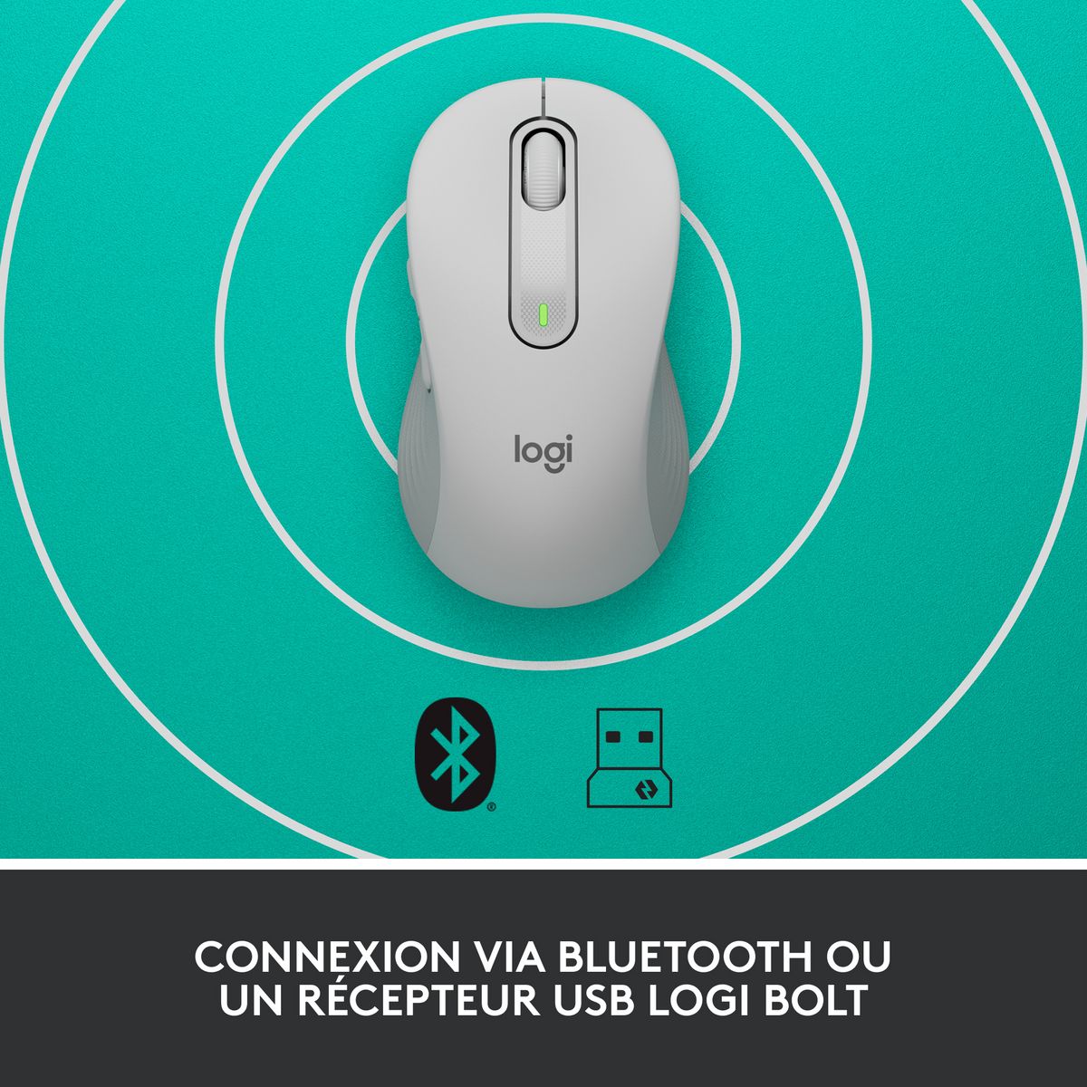 LOGITECH Souris sans fil M650 - Blanche
