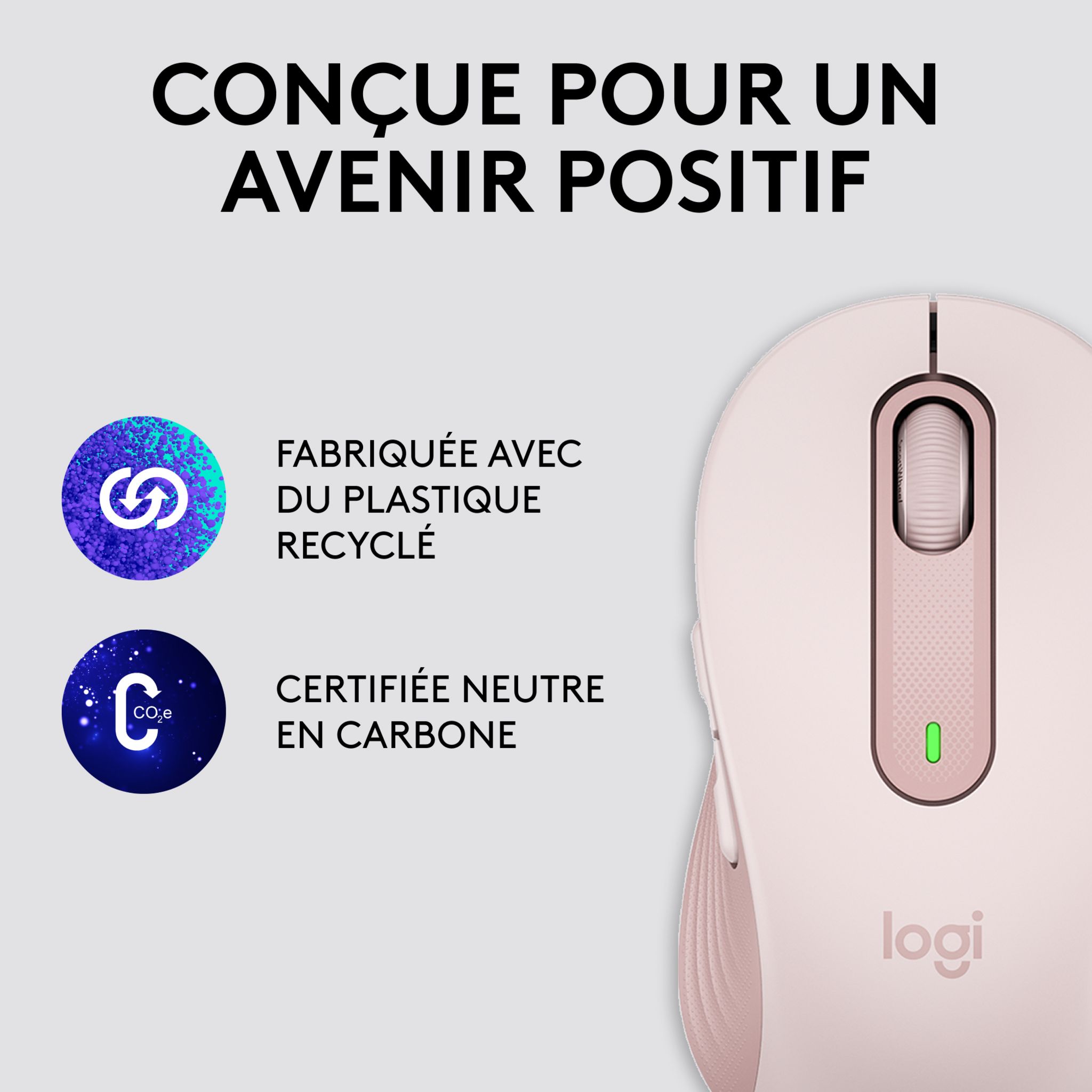 Voir la diapositive 4 : LOGITECH Souris sans fil M650 - Rose