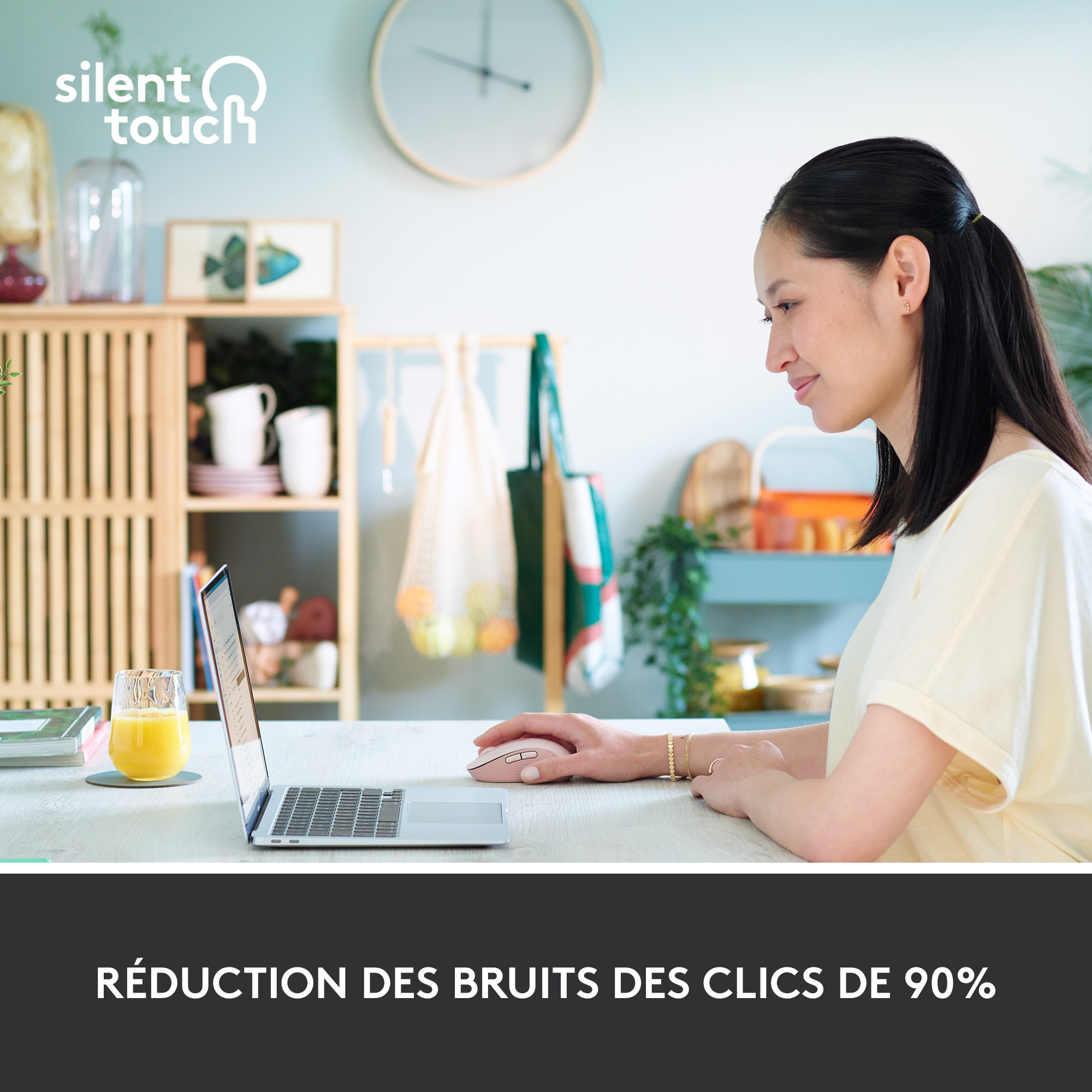 Voir la diapositive 5 : LOGITECH Souris sans fil M650 - Rose