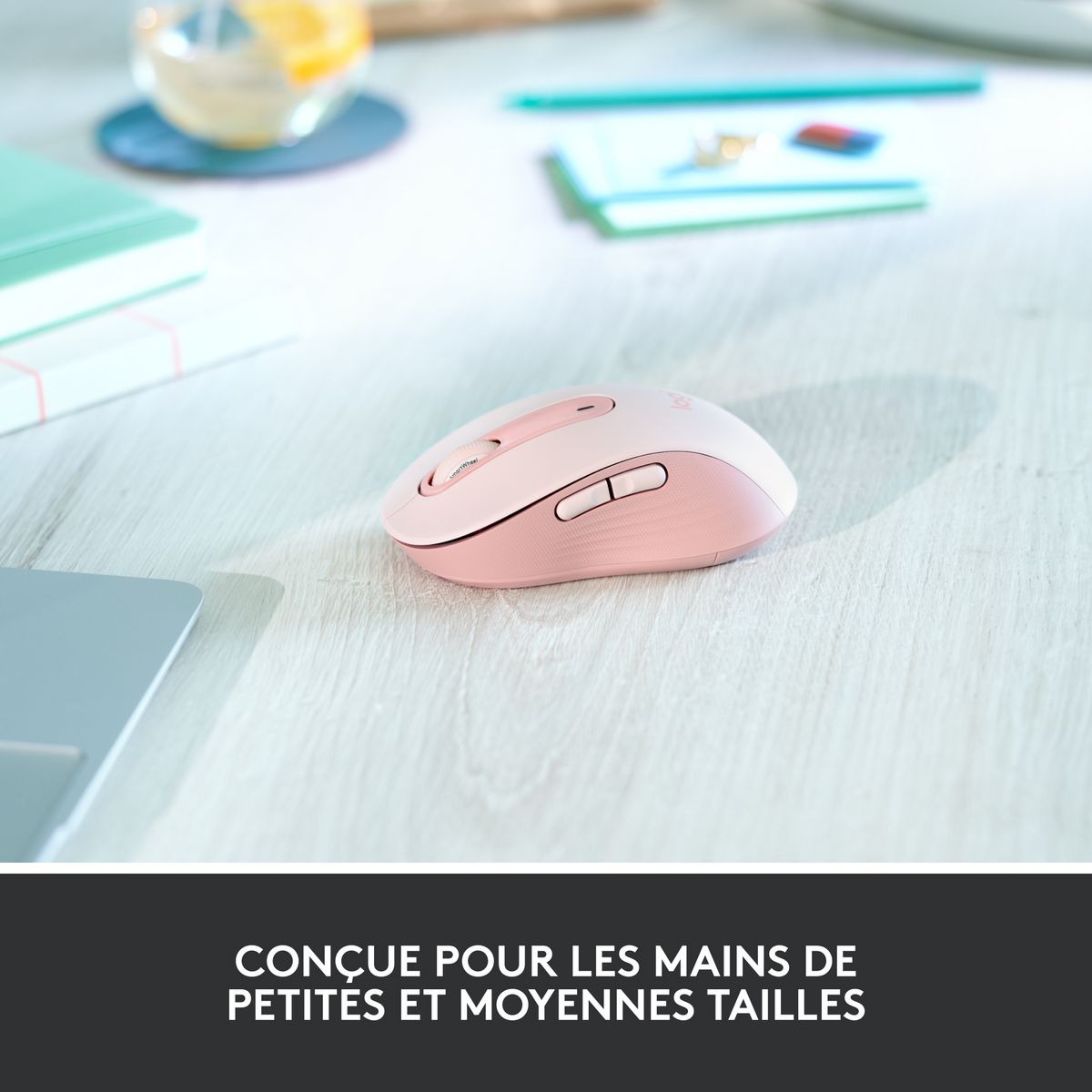LOGITECH Souris sans fil M650 - Rose