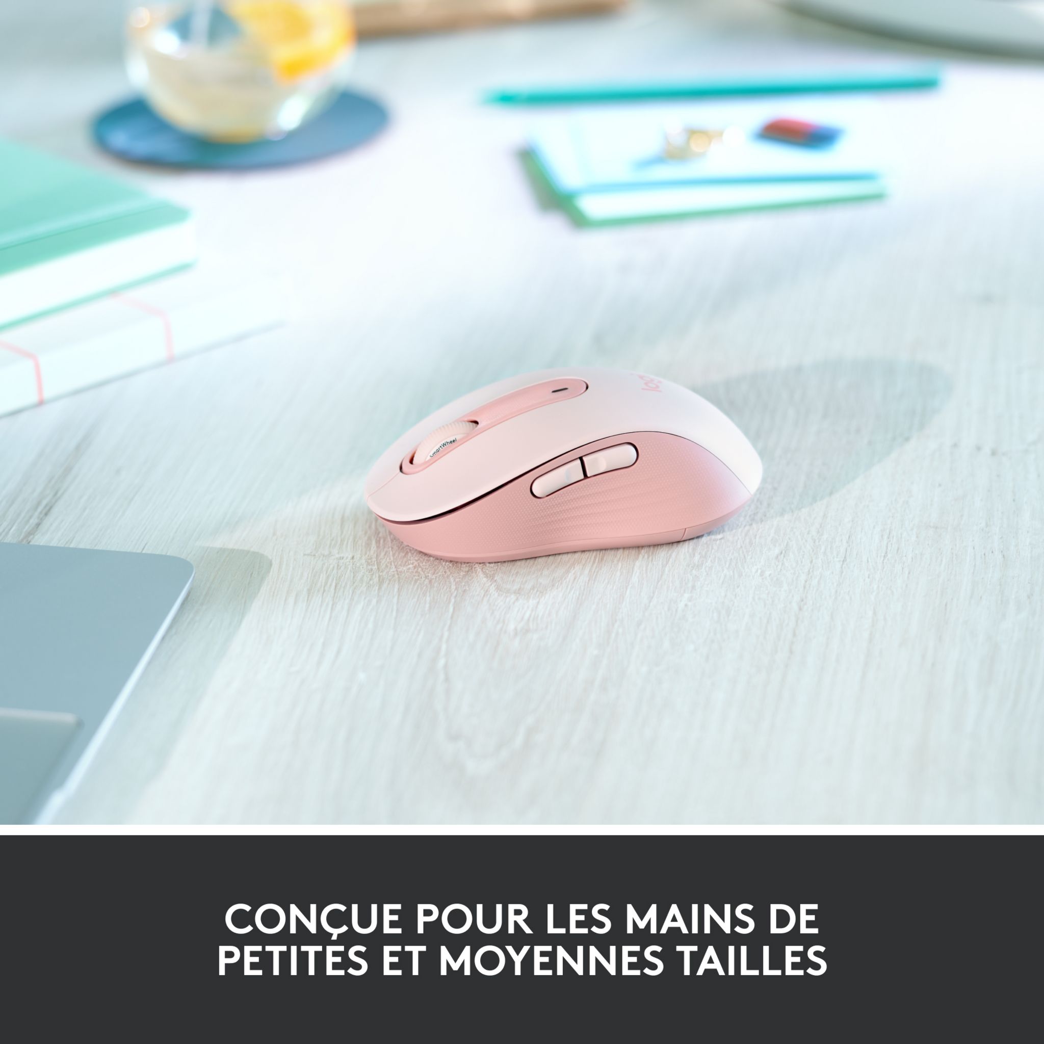 Voir la diapositive 6 : LOGITECH Souris sans fil M650 - Rose