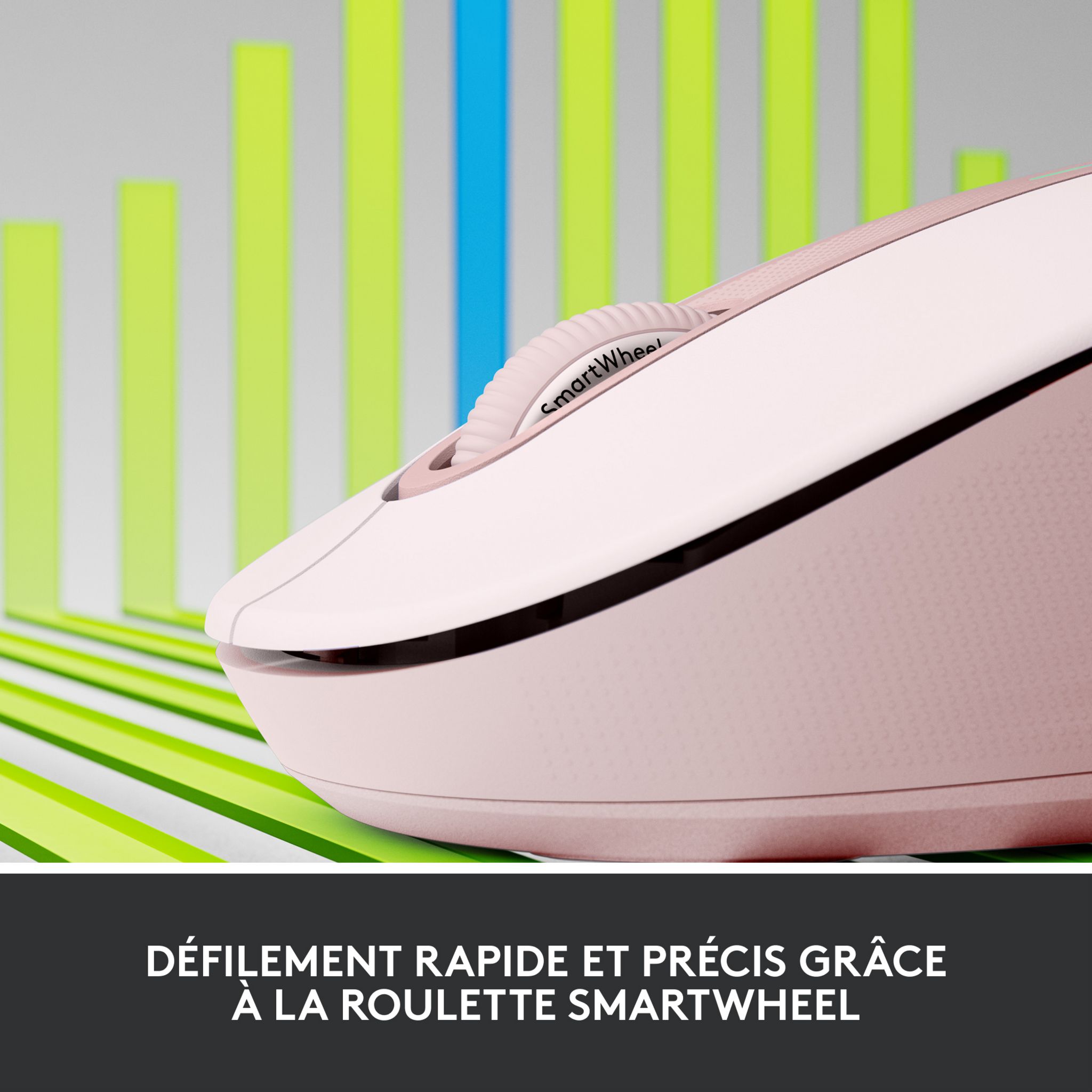 Voir la diapositive 7 : LOGITECH Souris sans fil M650 - Rose