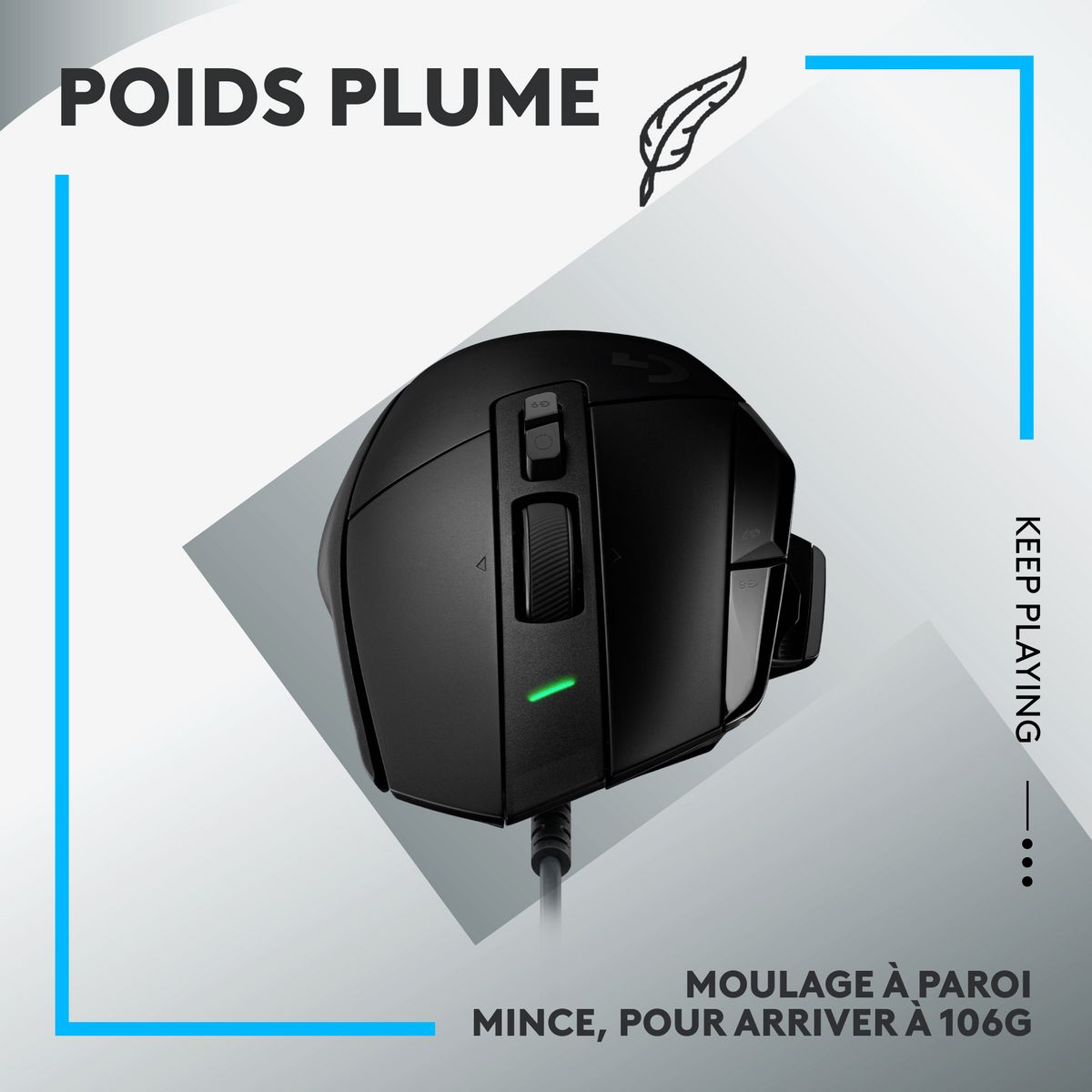 LOGITECH Souris G502 X - Noir