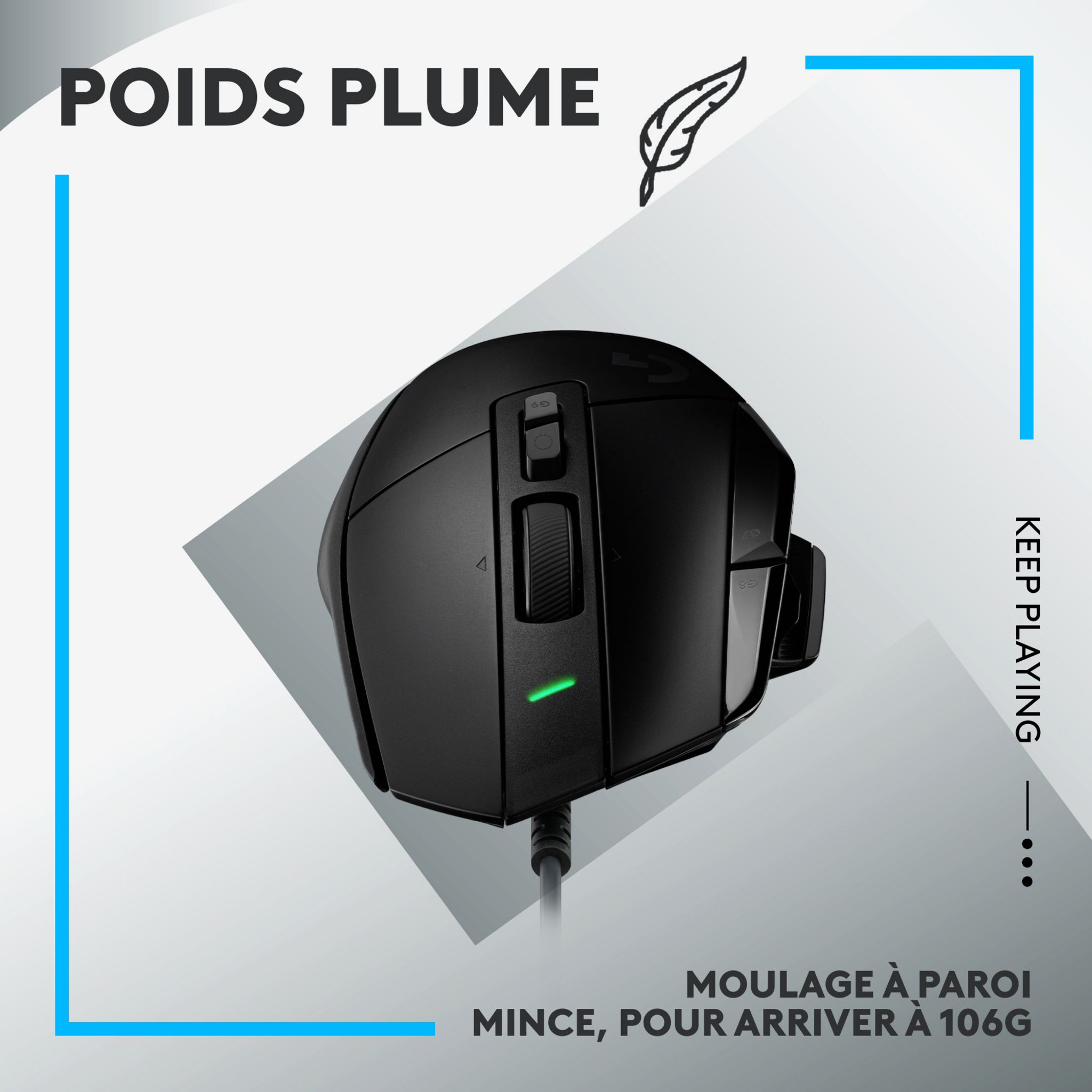 Voir la diapositive 3 : LOGITECH Souris G502 X - Noir