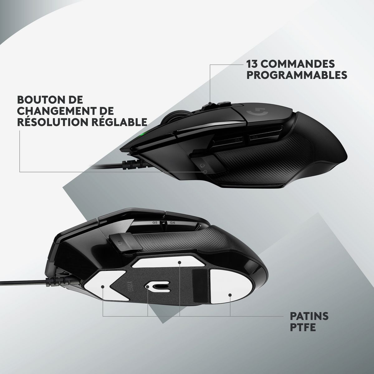 LOGITECH Souris G502 X - Noir