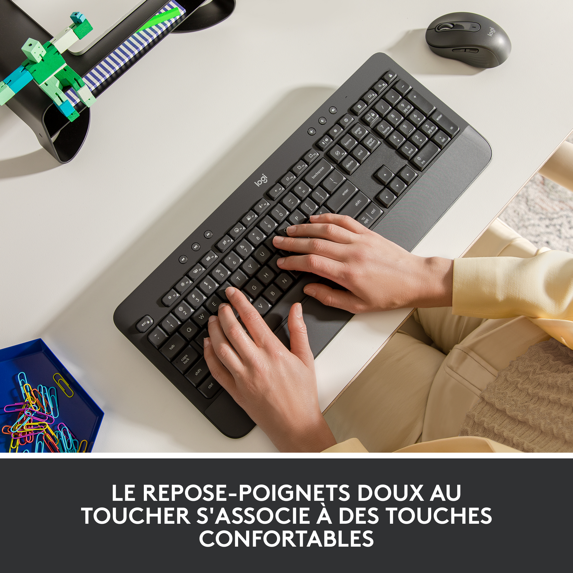 Voir la diapositive 7 : LOGITECH Clavier sans fil K650 - Noir