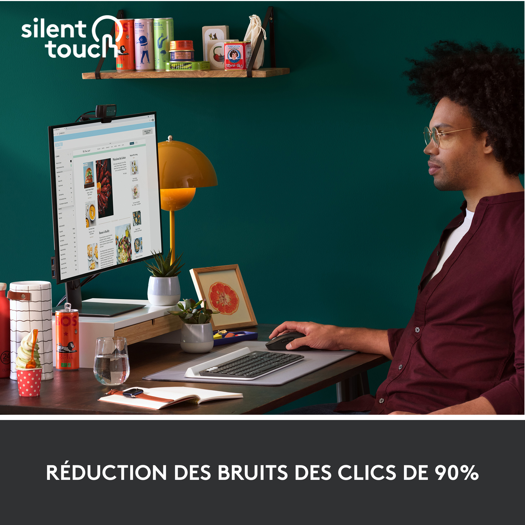 Voir la diapositive 5 : LOGITECH Souris sans fil M650 - Noir