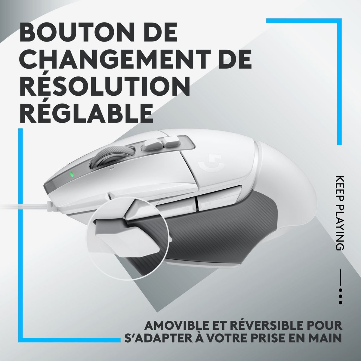 LOGITECH Souris G502 X - Blanche