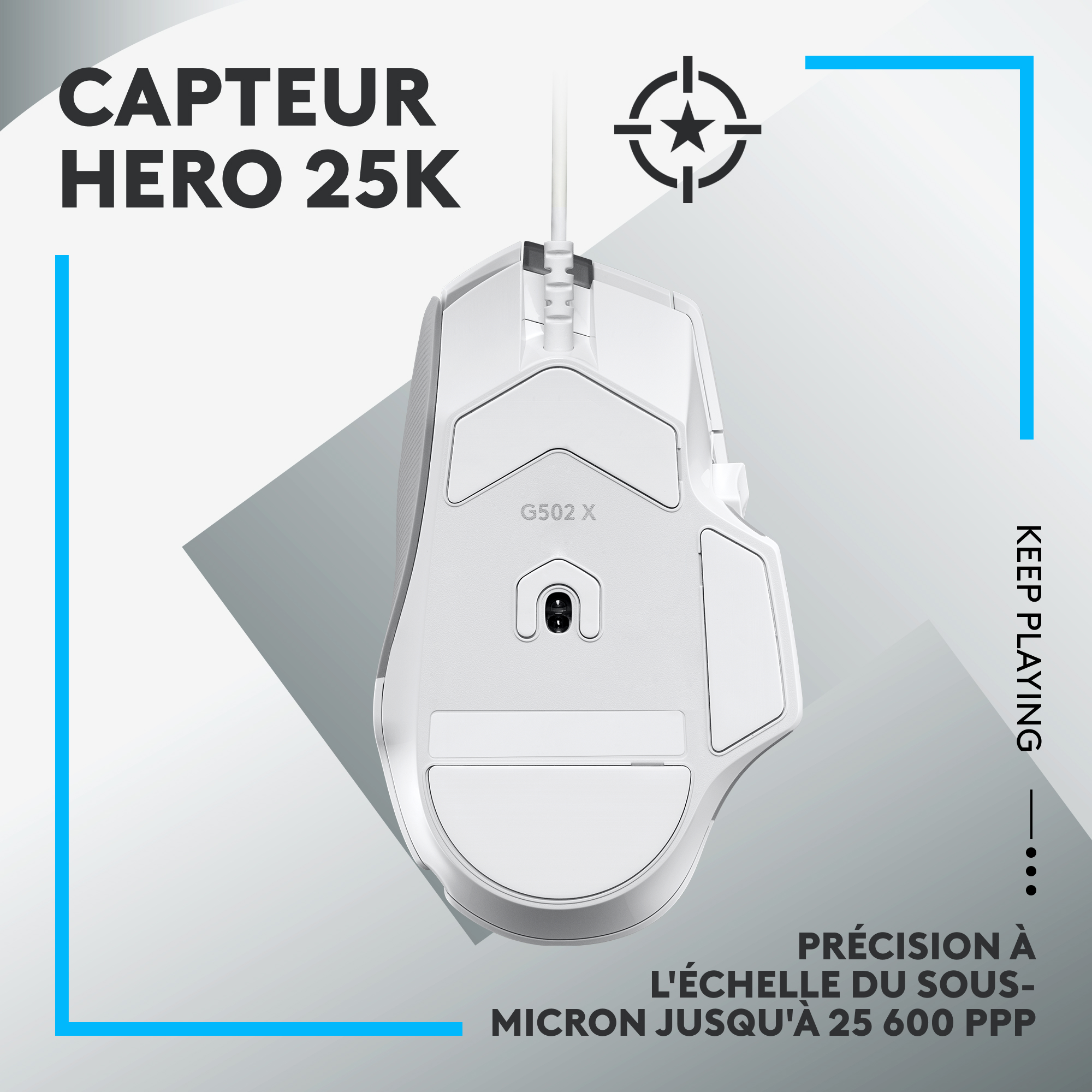 Voir la diapositive 5 : LOGITECH Souris G502 X - Blanche