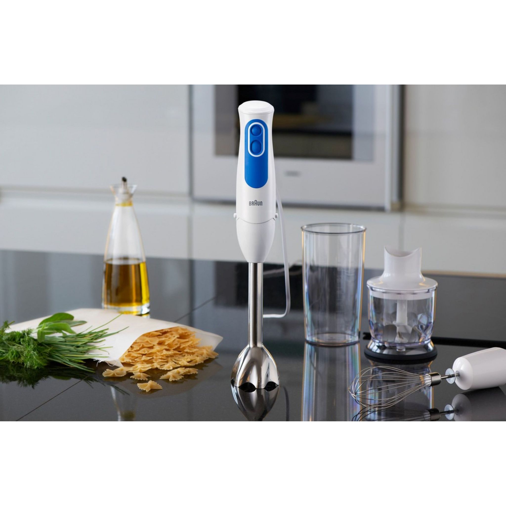 Voir la diapositive 2 : BRAUN Mixeur plongeant MQ3025WH - Blanc