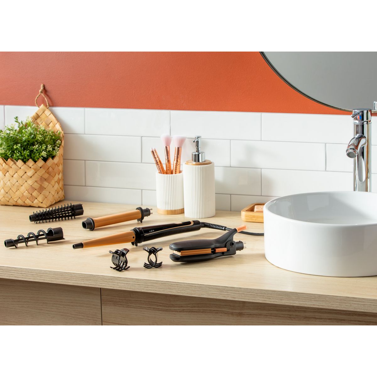 CALOR Multistyler Infinite Looks CF4230C0 - Noir et abricot