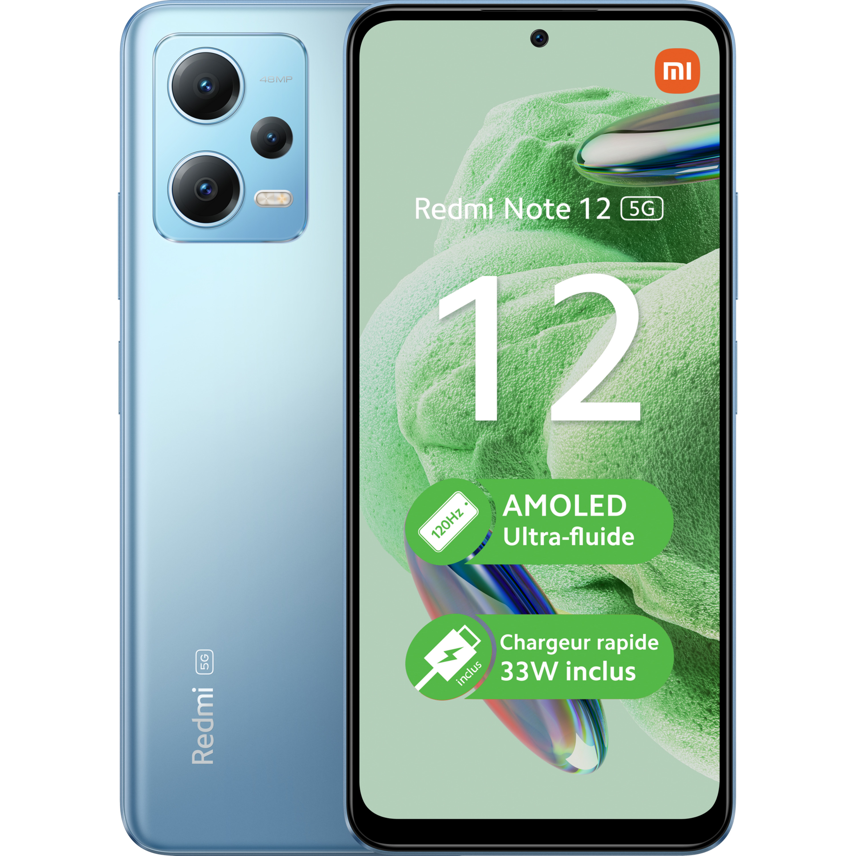 Voir la diapositive 8 : XIAOMI Redmi Note 12 5G 128Go - Bleu