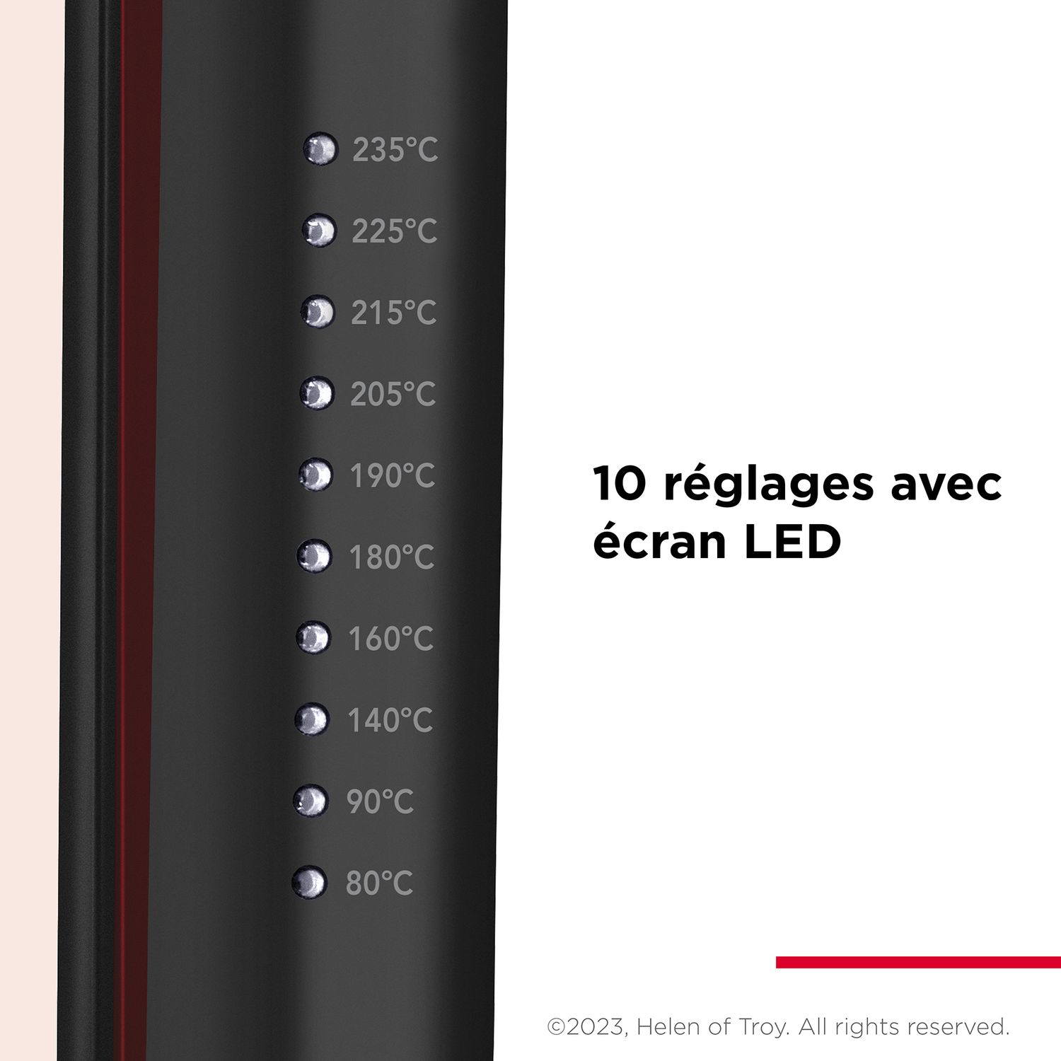 Voir la diapositive 3 : REVLON Lisseur céramique et tourmaline Revlon Smoothstay RVST2211P - Noir