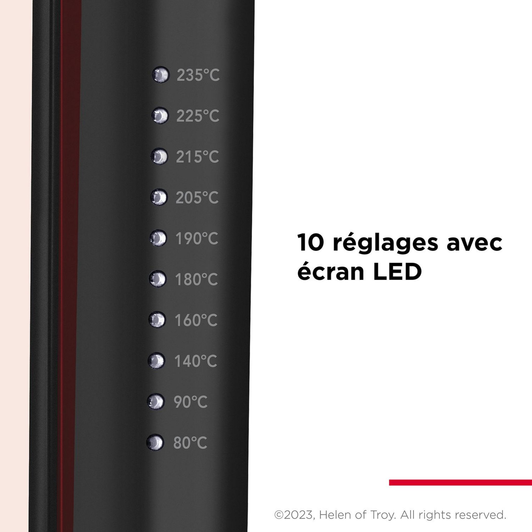 Voir la diapositive 3 : REVLON Lisseur céramique et tourmaline Revlon Smoothstay RVST2211P - Noir