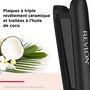 Voir la diapositive 7 : REVLON Lisseur céramique et tourmaline Revlon Smoothstay RVST2211P - Noir