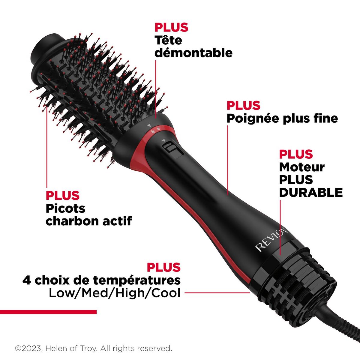 REVLON Brosse soufflante One-Step Volumiser Plus RVDR5298 - Noir