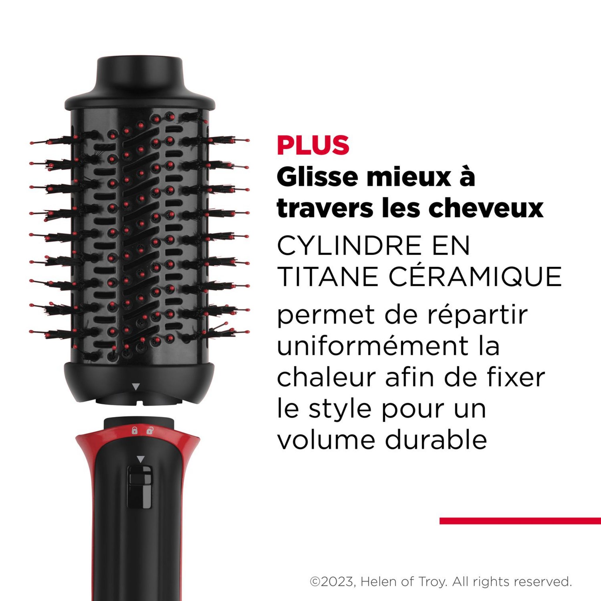 Voir la diapositive 3 : REVLON Brosse soufflante One-Step Volumiser Plus RVDR5298 - Noir