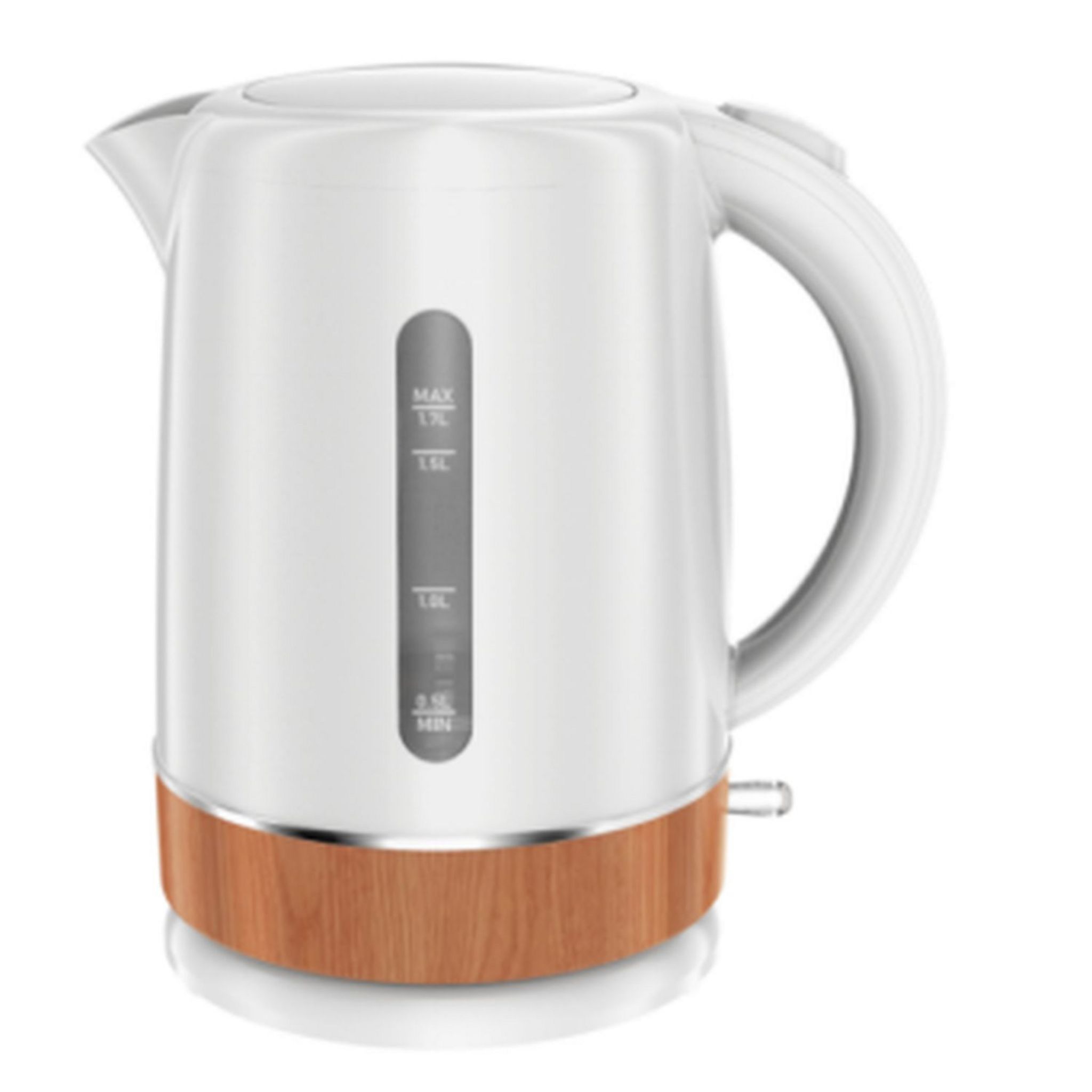 Voir la diapositive 1 : QILIVE Bouilloire électrique Q.5664 - Blanc / bois