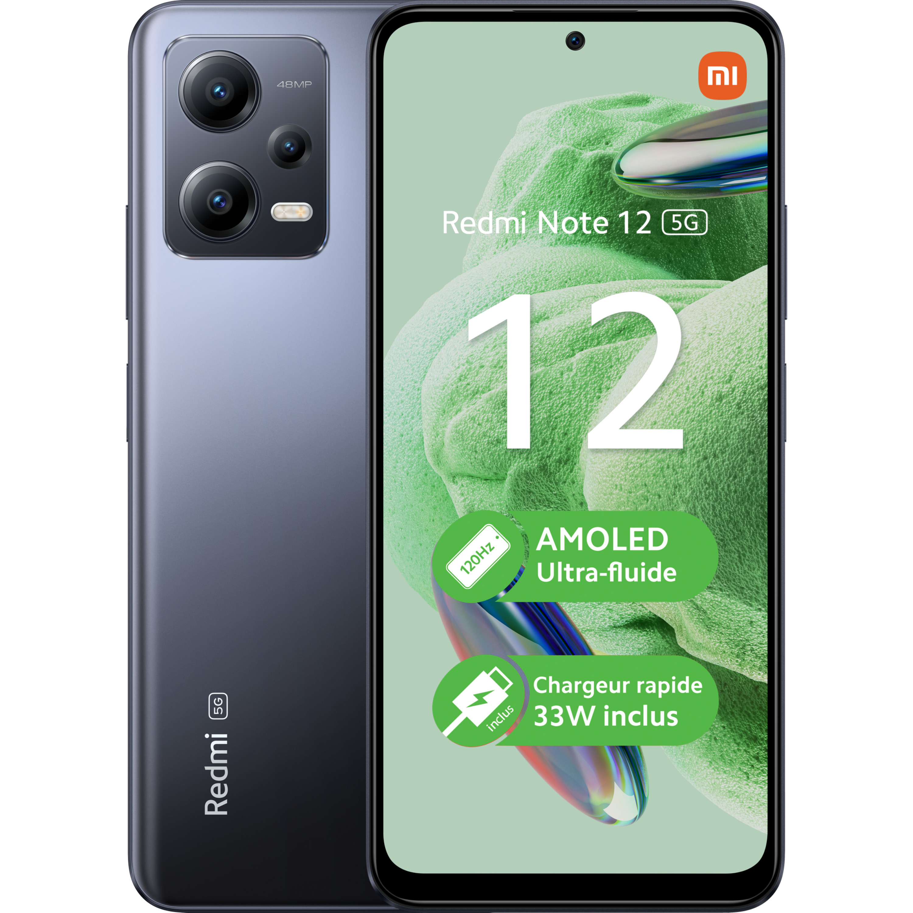 Voir la diapositive 8 : XIAOMI Redmi Note 12 5G 128Go - Gris