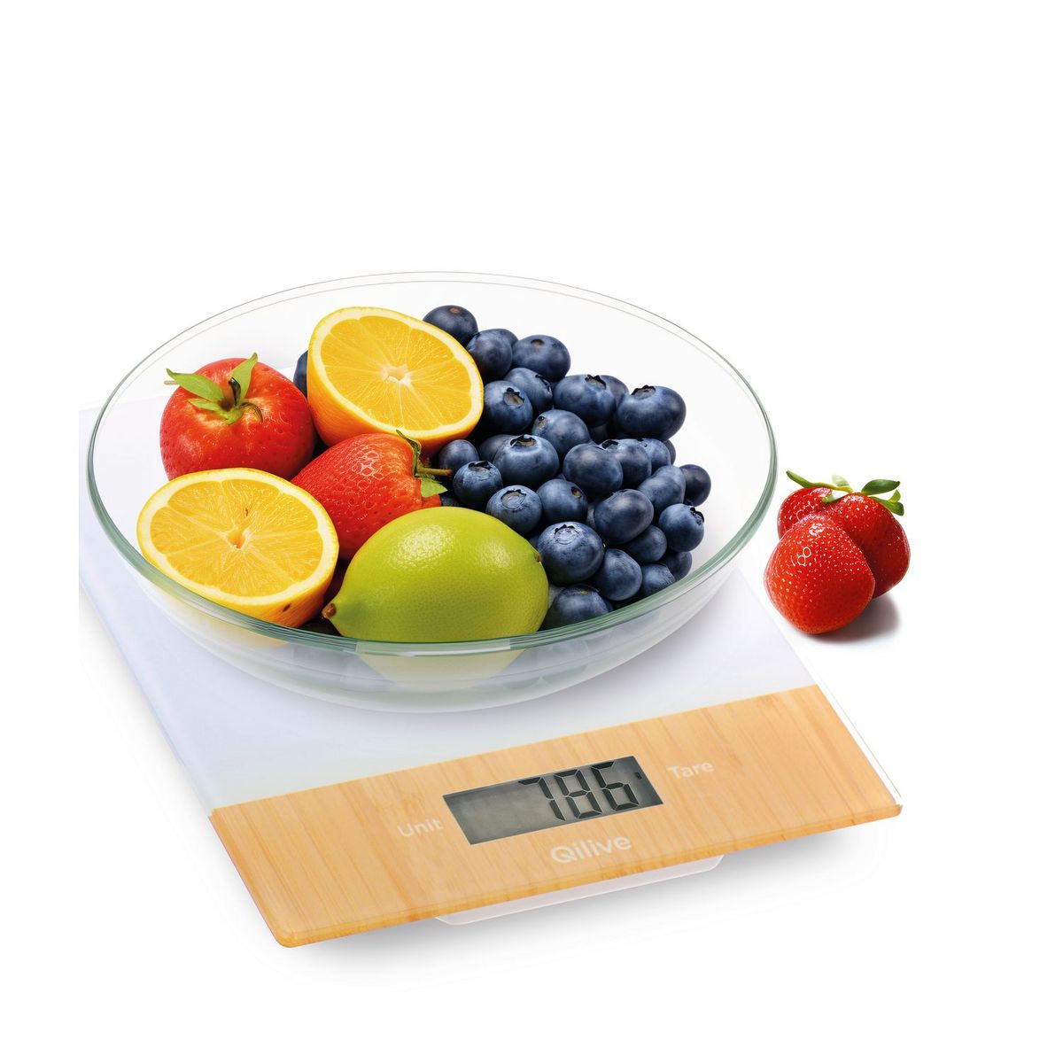 QILIVE Balance de cuisine électronique Q.5211 - Bois