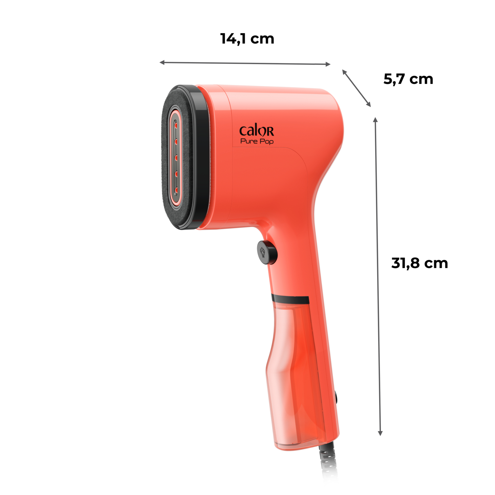 Voir la diapositive 2 : CALOR Défroisseur à main Pure POP&nbsp;DT2022 - Corail