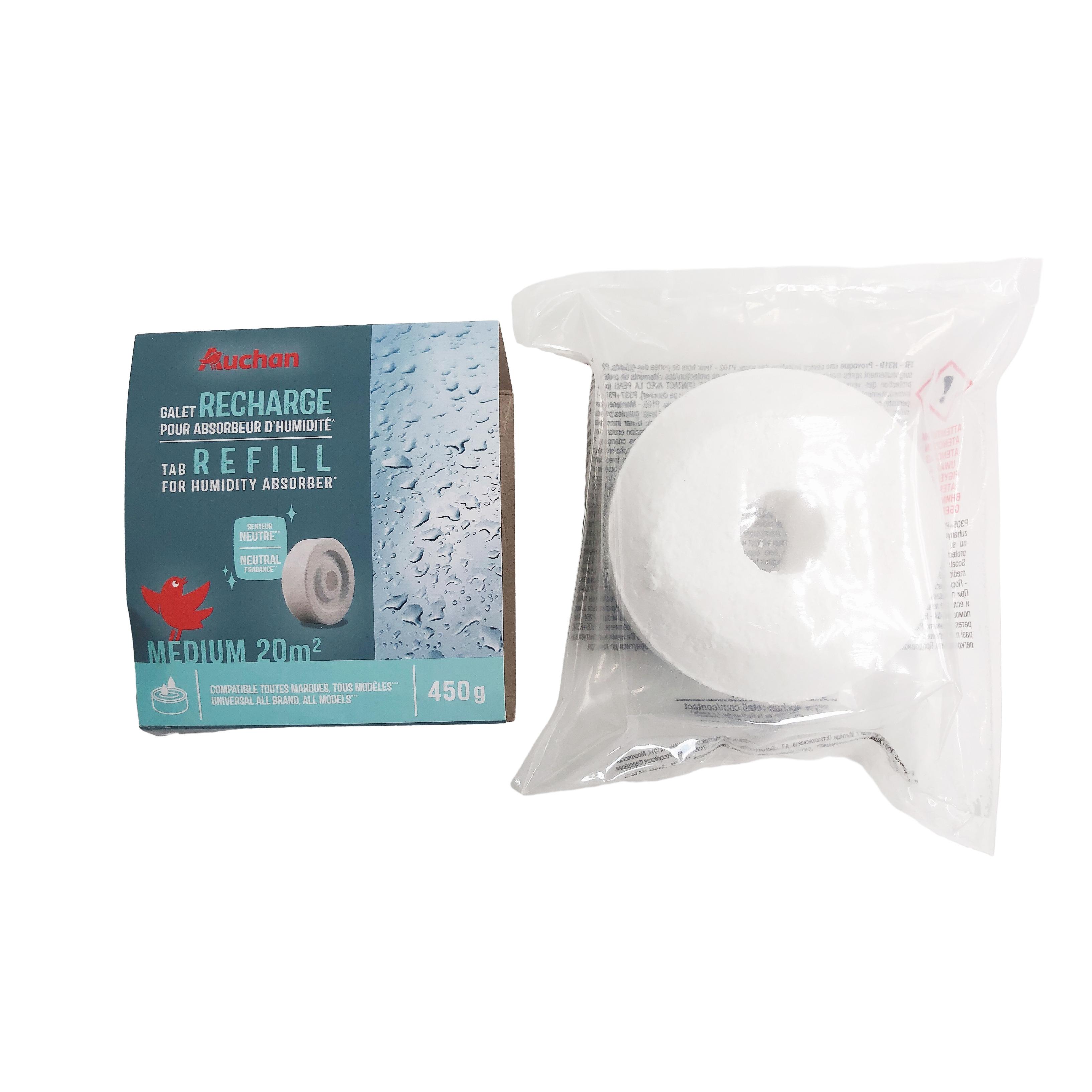 AUCHAN Galet recharge absorbeur d'humidité neutre