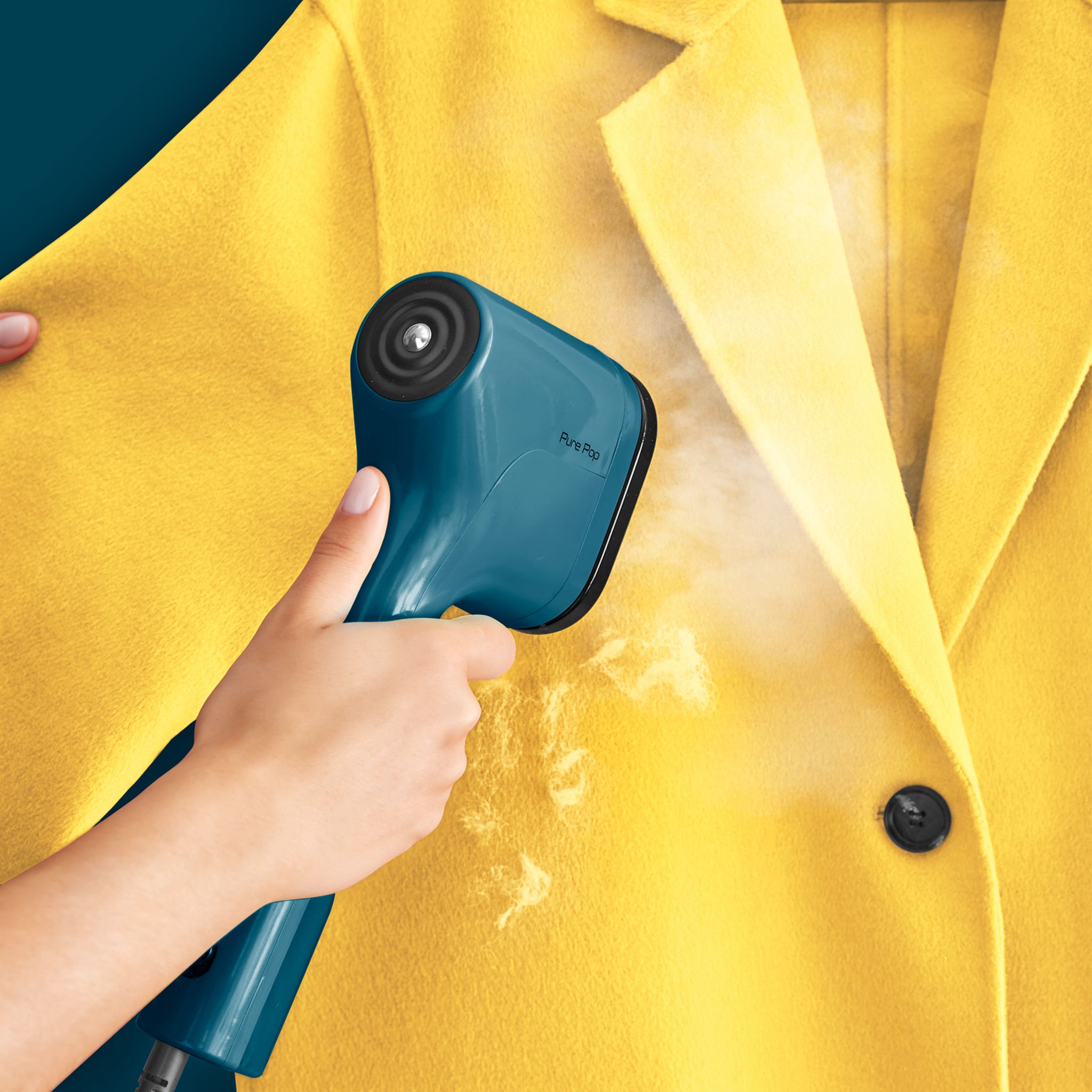 Voir la diapositive 13 : CALOR Défroisseur à main&nbsp;&nbsp;Pure POP&nbsp;DT2020 - Bleu