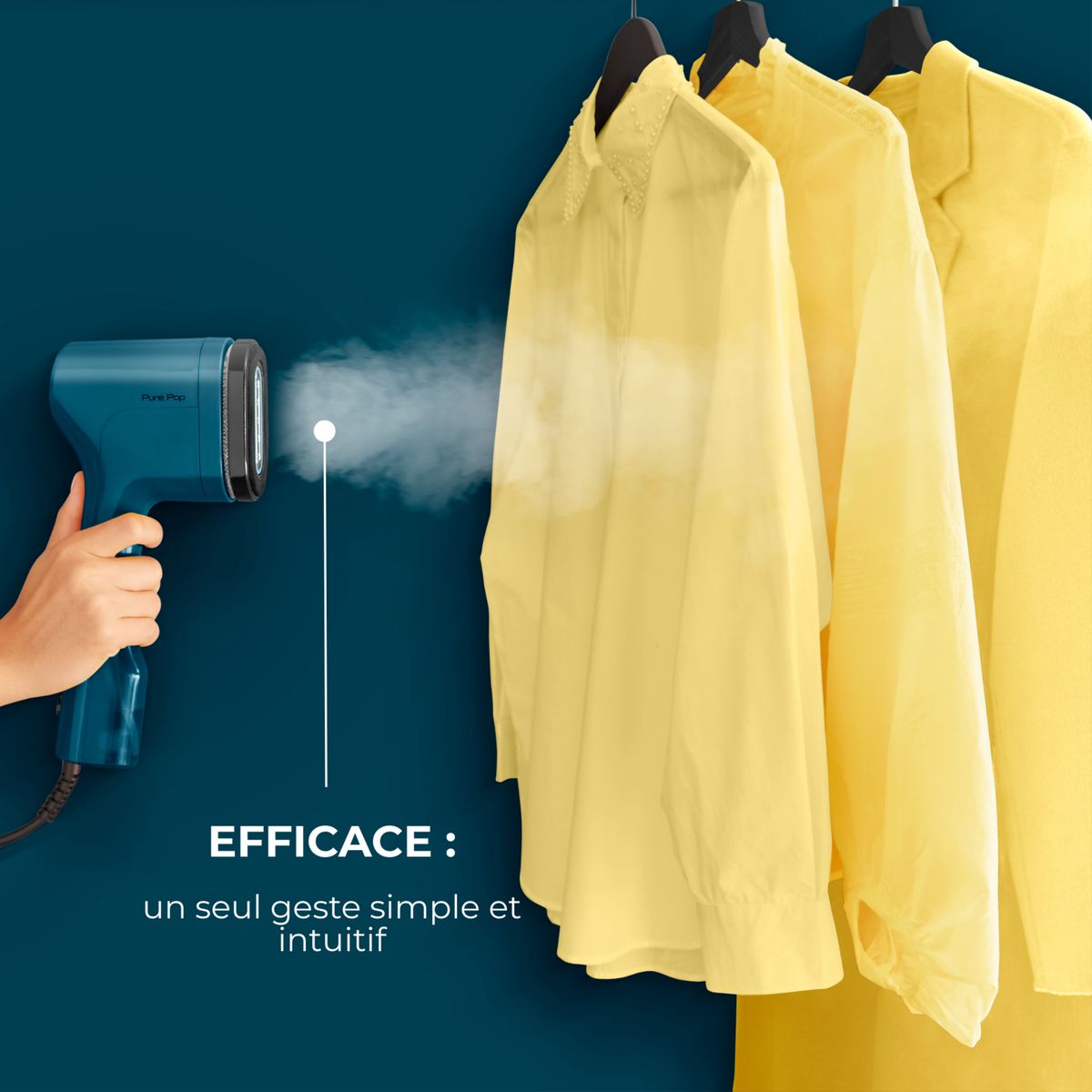 CALOR Défroisseur à main&nbsp;&nbsp;Pure POP&nbsp;DT2020 - Bleu