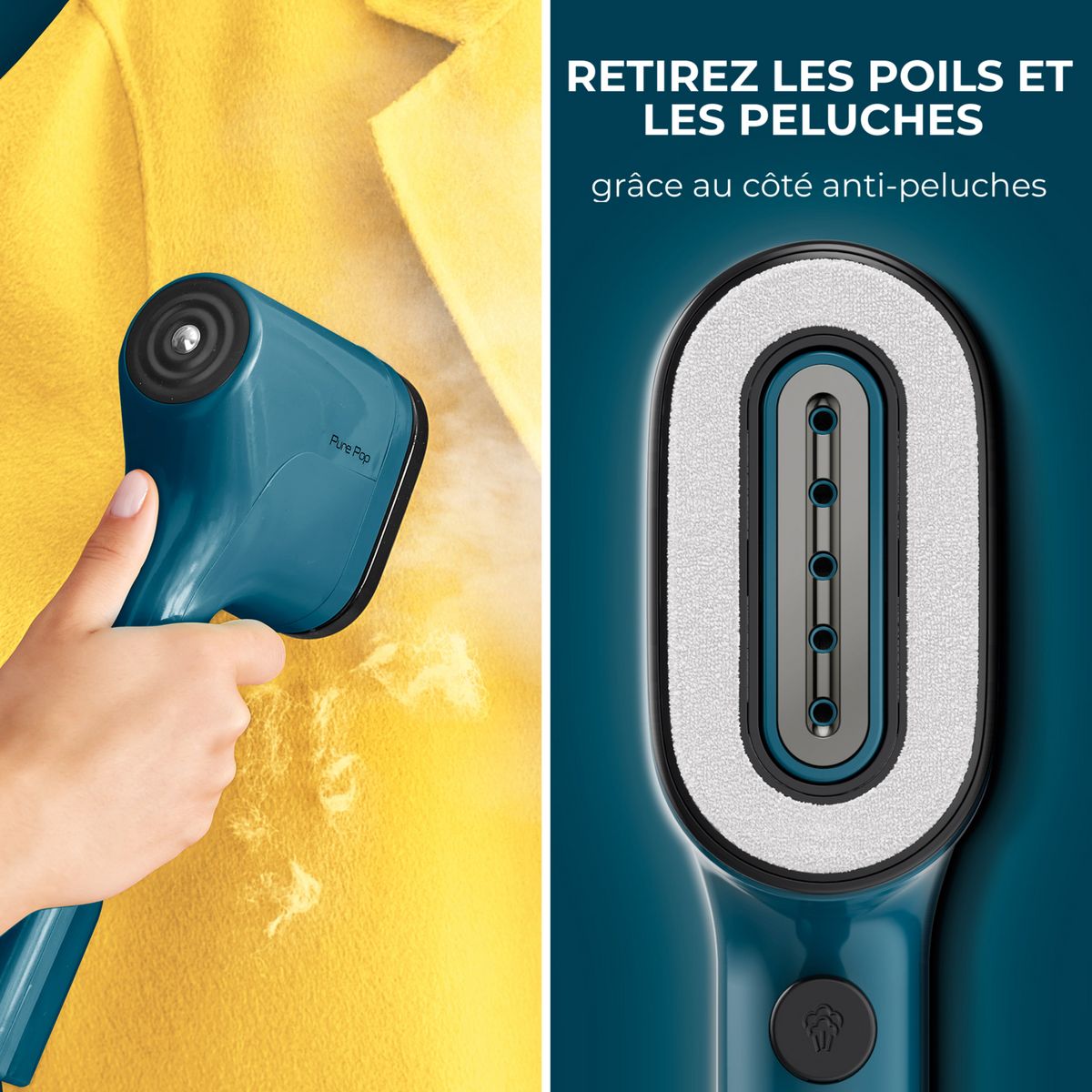 CALOR Défroisseur à main&nbsp;&nbsp;Pure POP&nbsp;DT2020 - Bleu