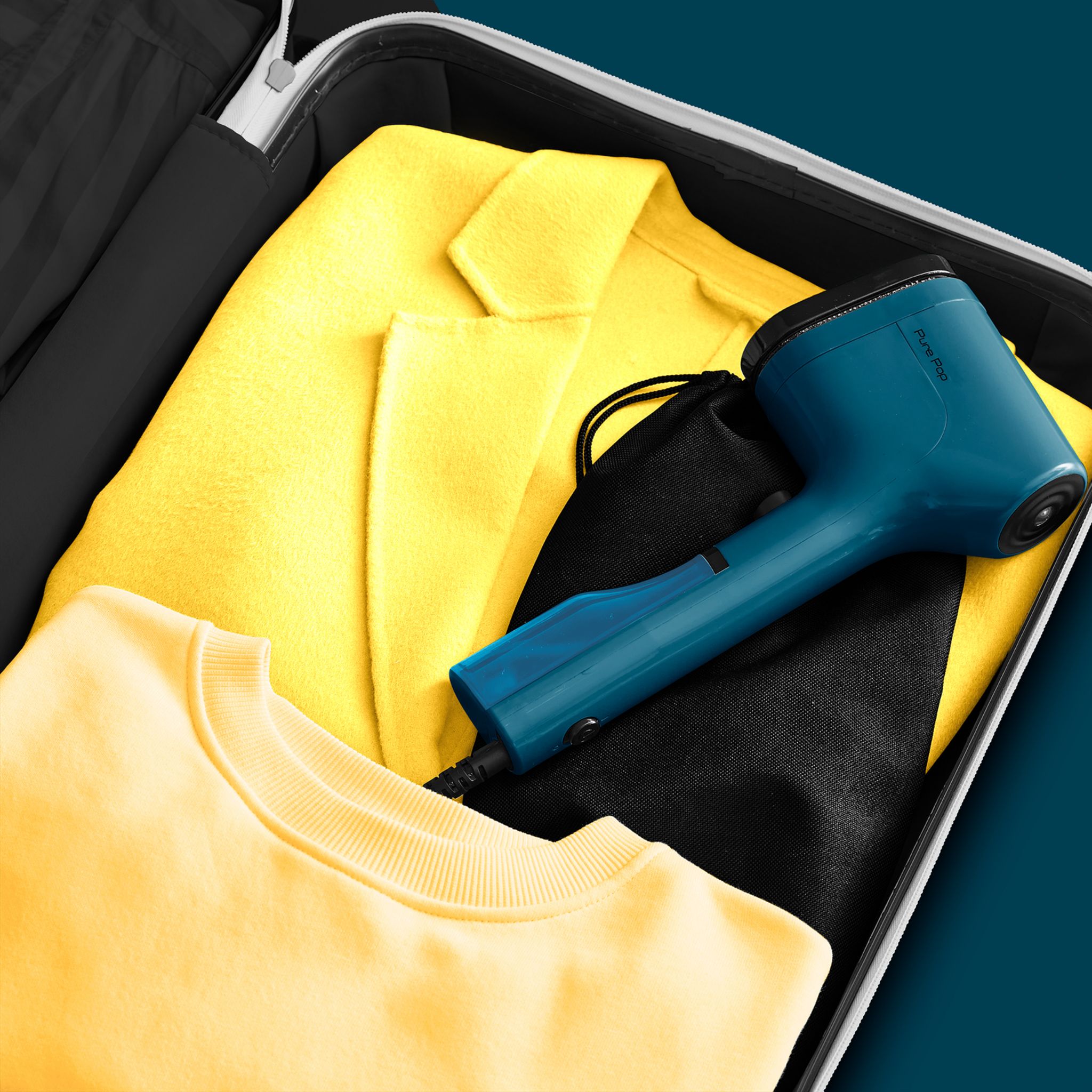 Voir la diapositive 10 : CALOR Défroisseur à main&nbsp;&nbsp;Pure POP&nbsp;DT2020 - Bleu