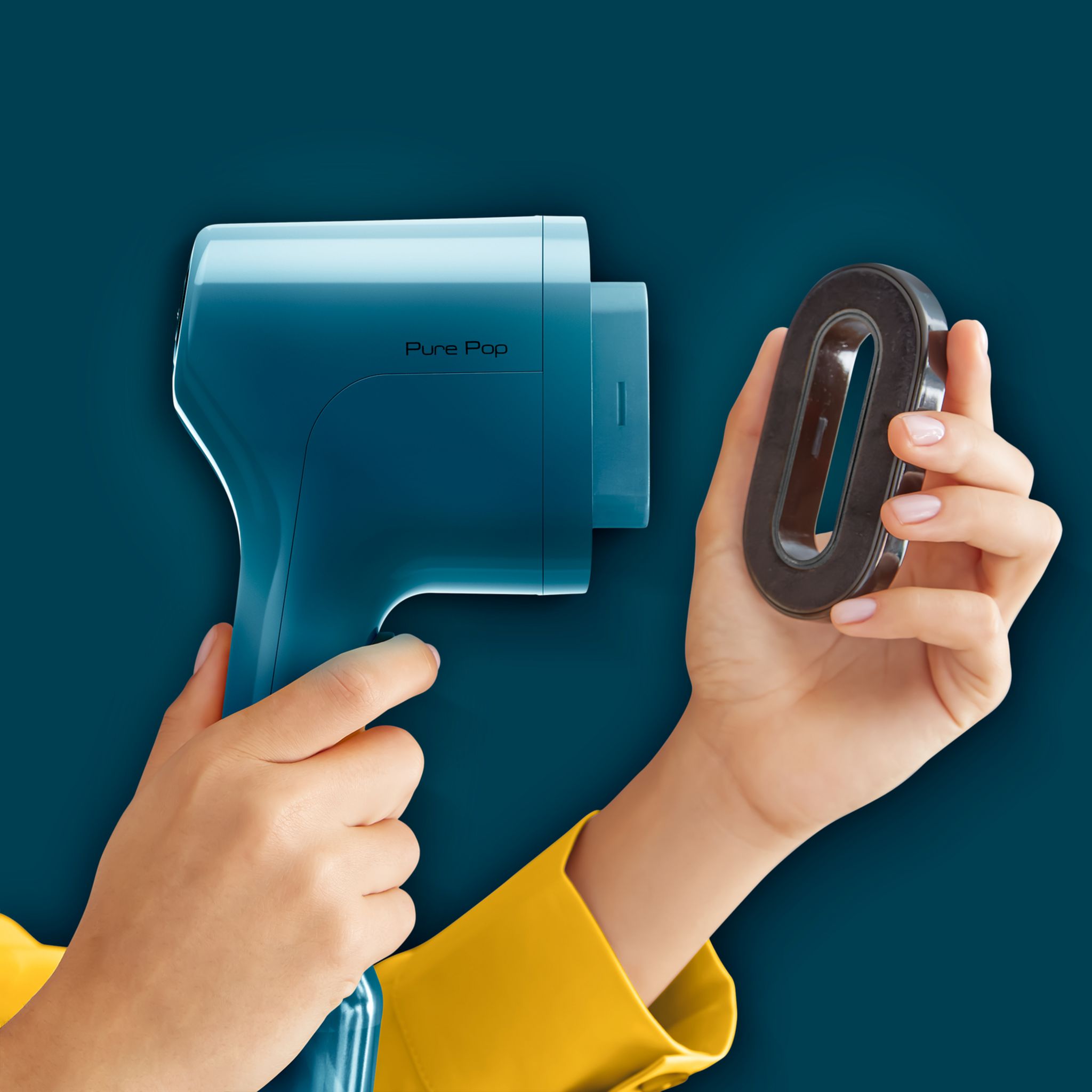 Voir la diapositive 11 : CALOR Défroisseur à main&nbsp;&nbsp;Pure POP&nbsp;DT2020 - Bleu