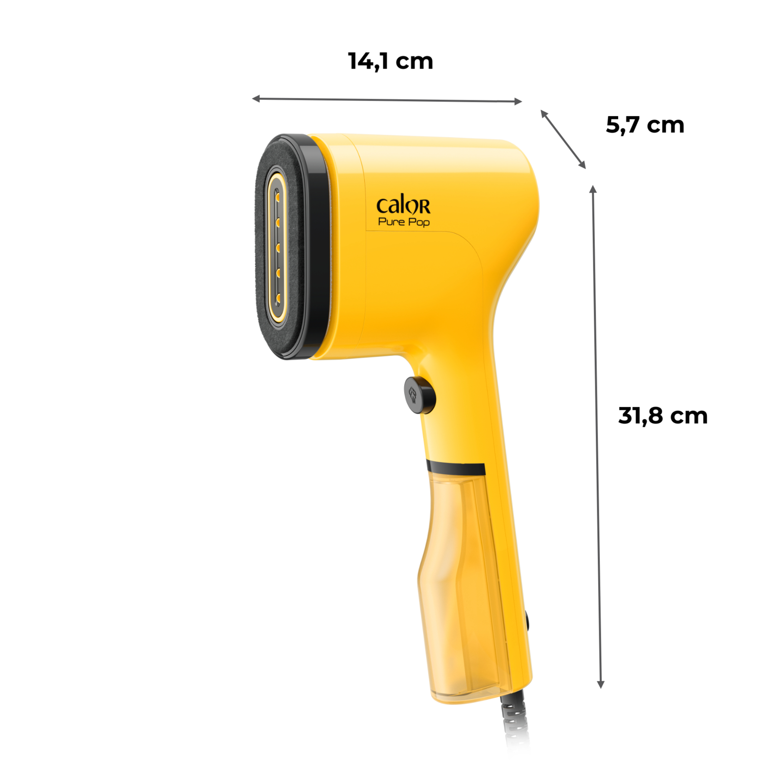 Voir la diapositive 2 : CALOR Défroisseur à main&nbsp; Pure POP DT2026 - Jaune