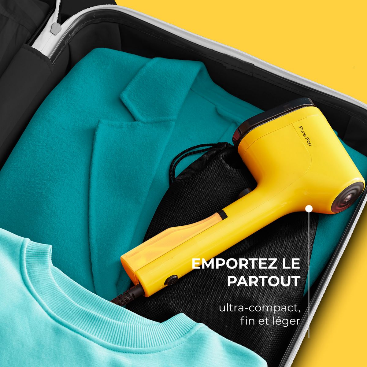 CALOR Défroisseur à main&nbsp; Pure POP DT2026 - Jaune