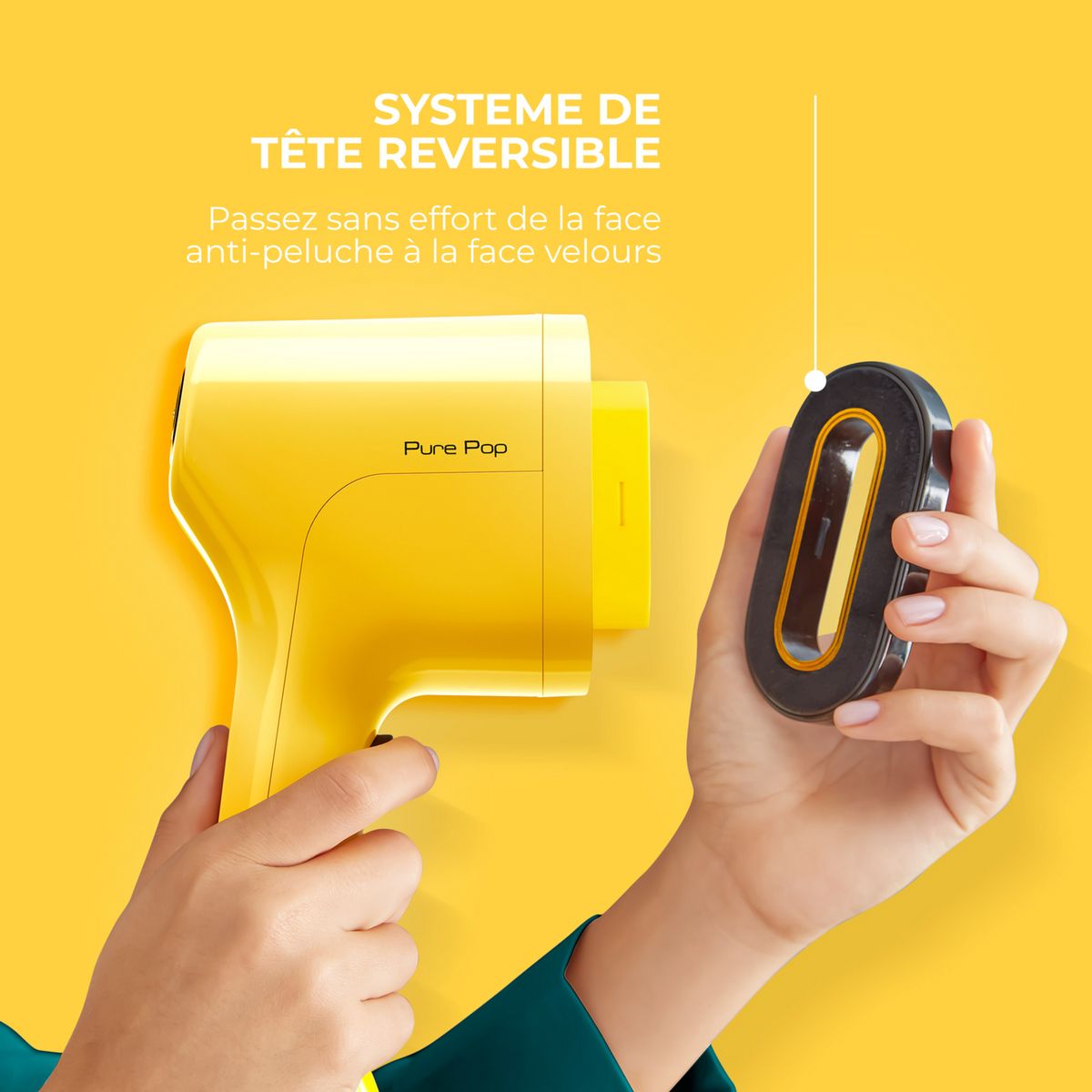 CALOR Défroisseur à main&nbsp; Pure POP DT2026 - Jaune